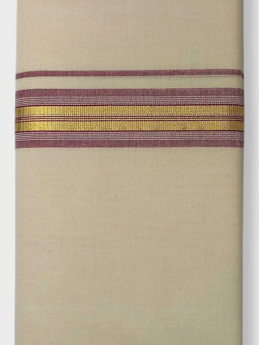 Kerala Balaramapuram Pure Cotton Handloom Mundu/Dhoti