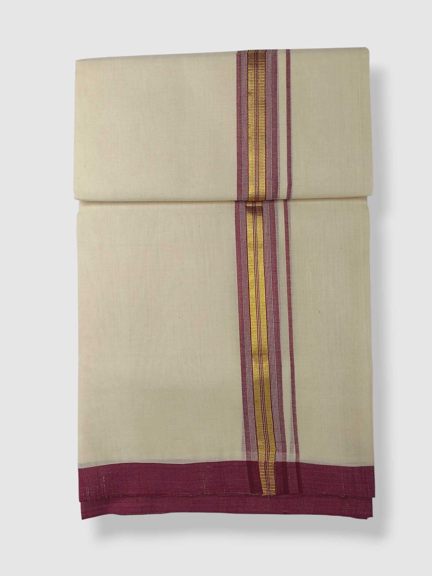 Kerala Balaramapuram Pure Cotton Handloom Mundu/Dhoti