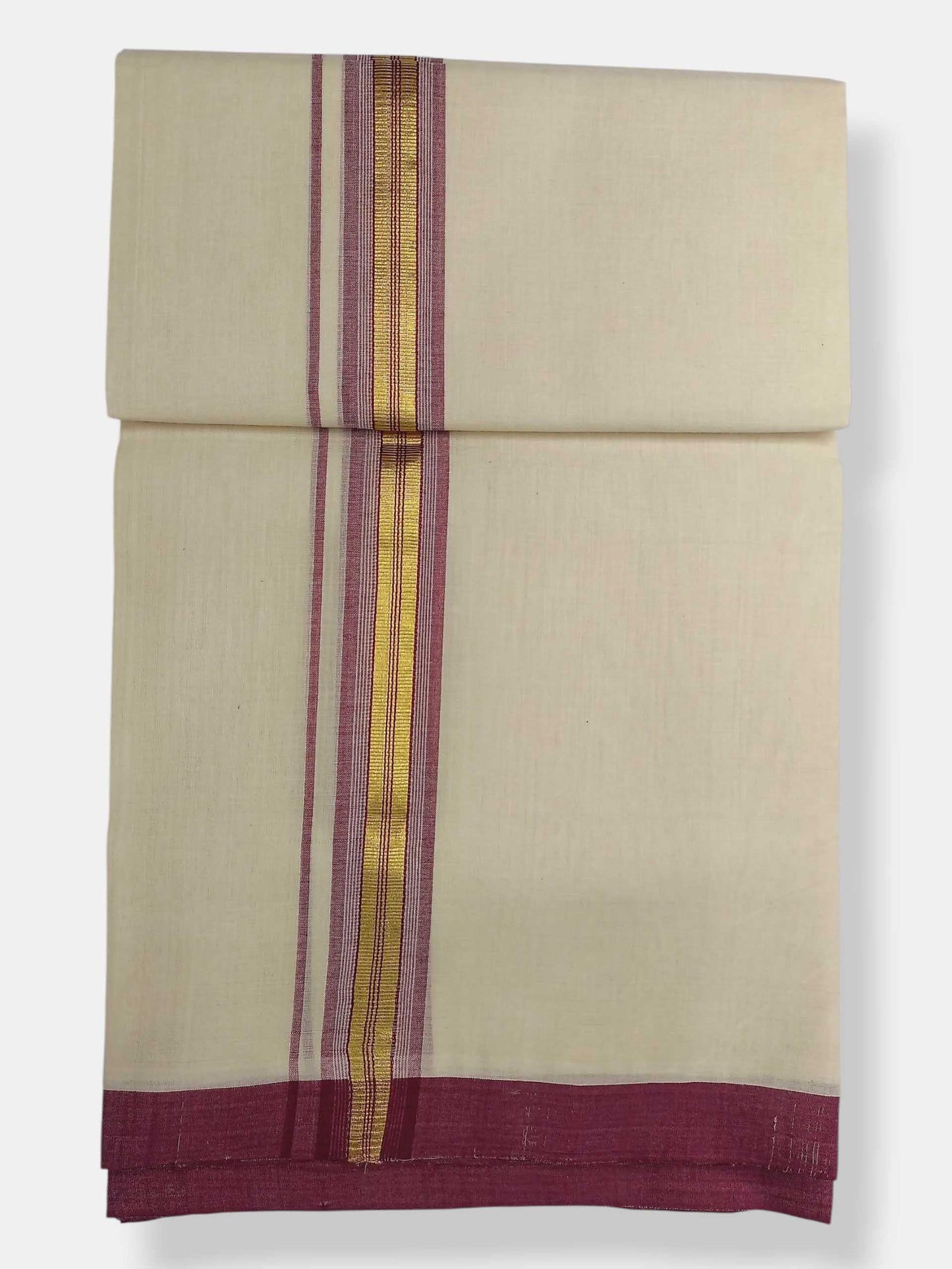 Kerala Balaramapuram Pure Cotton Handloom Mundu/Dhoti