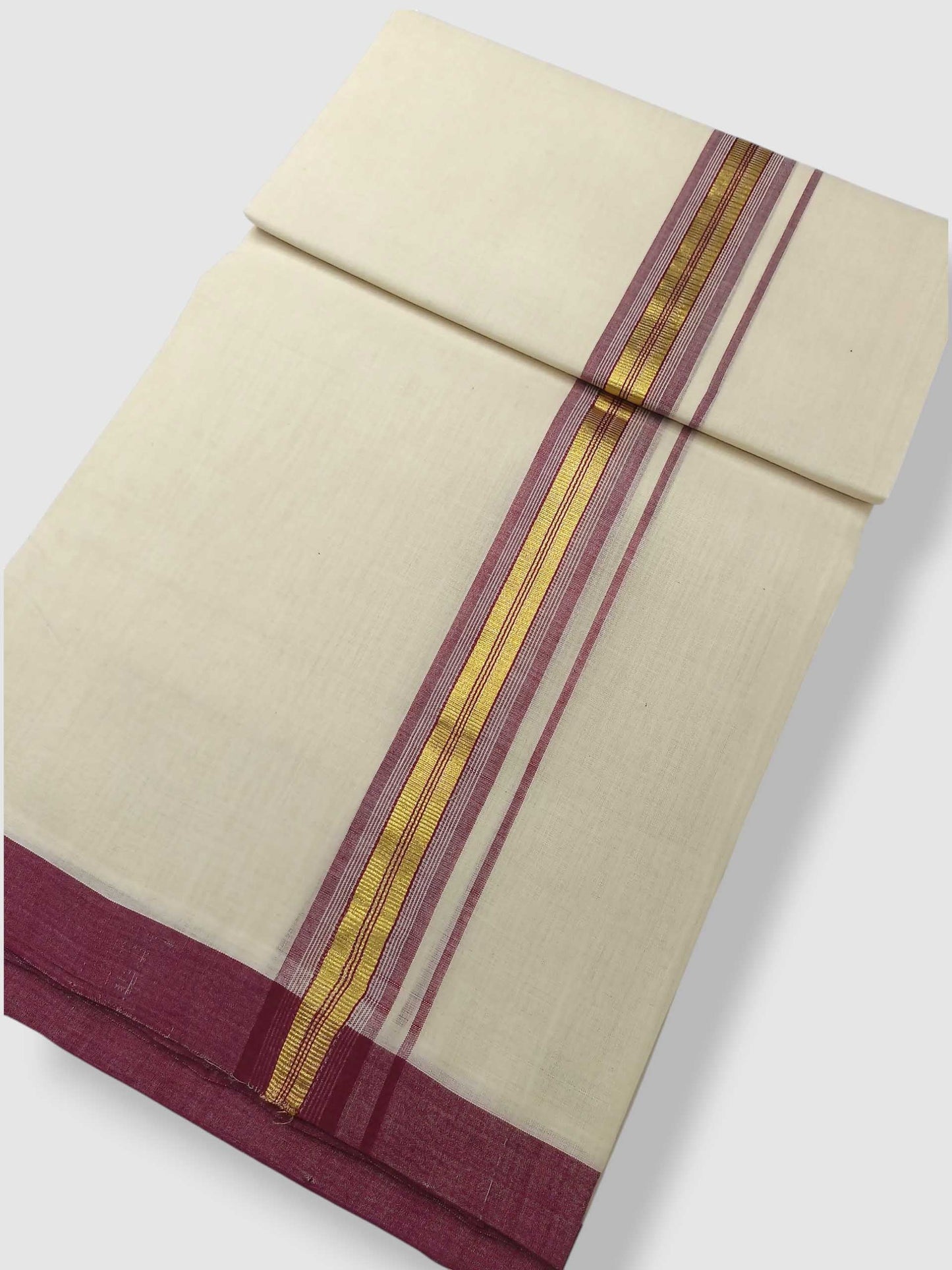 Kerala Balaramapuram Pure Cotton Handloom Mundu/Dhoti