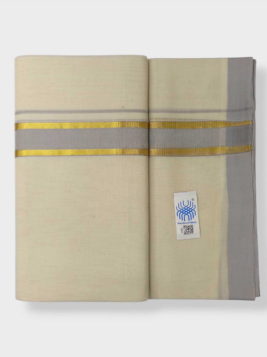 Kerala Balaramapuram Pure Cotton Handloom Mundu/Dhoti