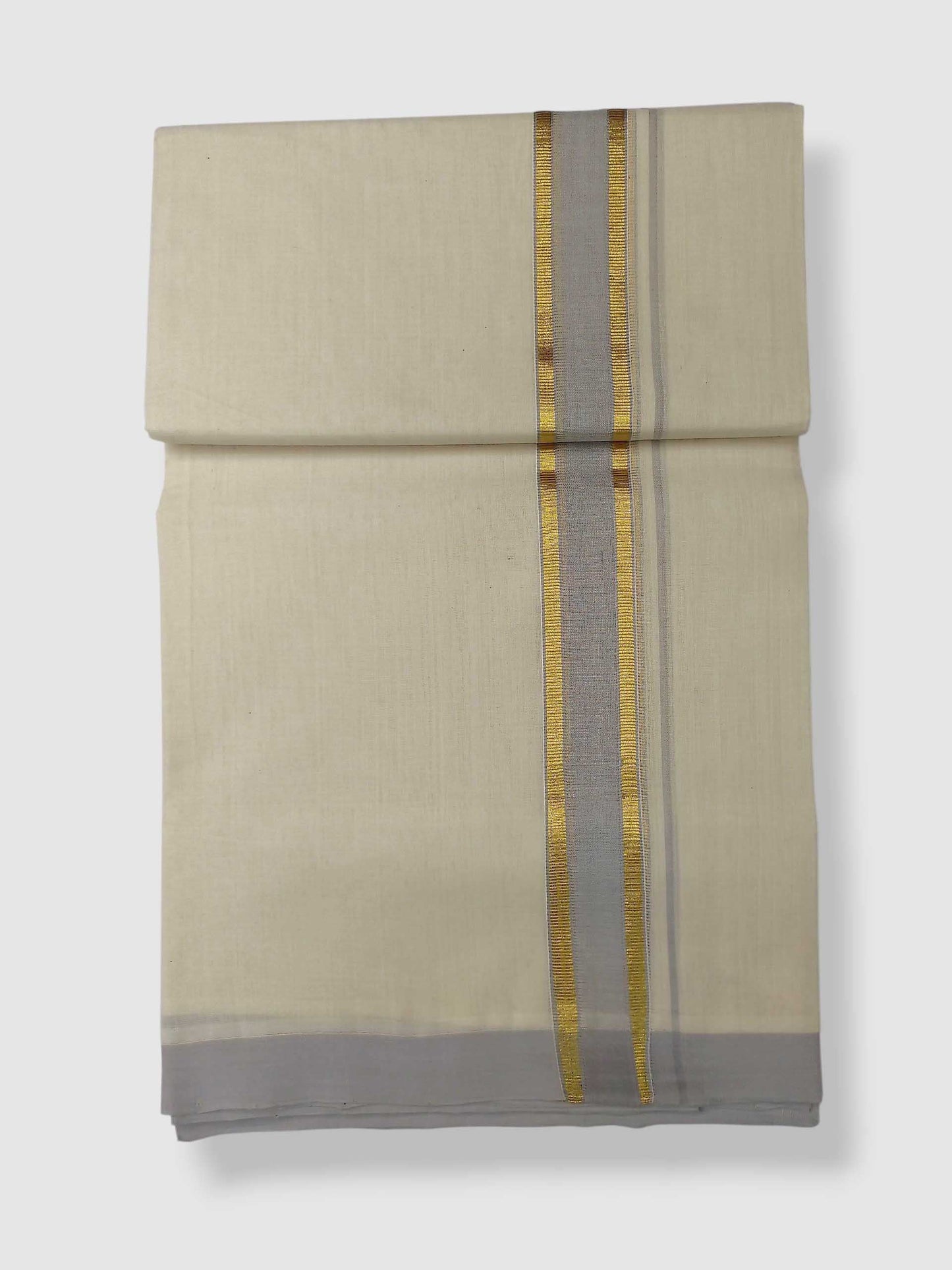 Kerala Balaramapuram Pure Cotton Handloom Mundu/Dhoti