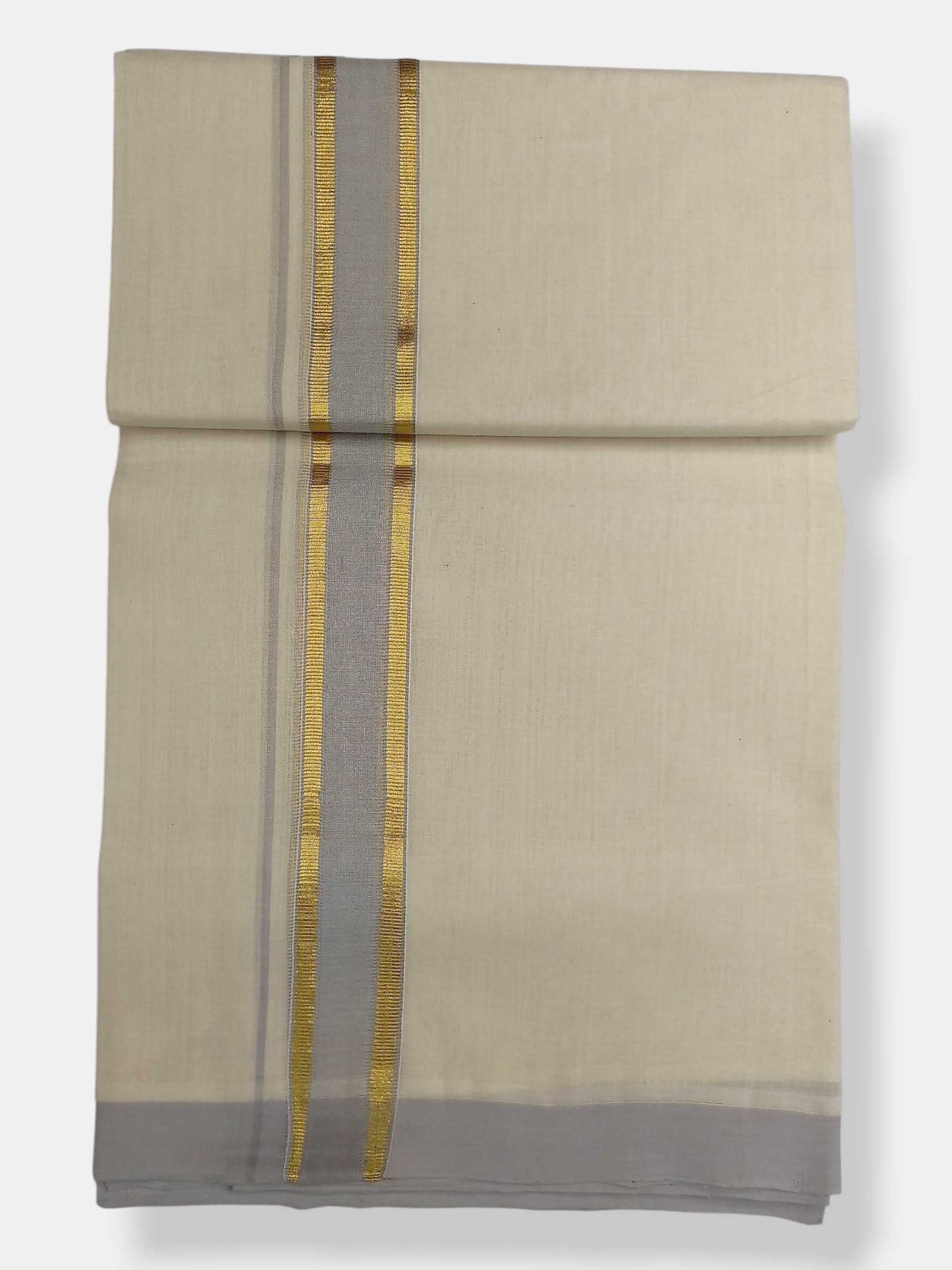 Kerala Balaramapuram Pure Cotton Handloom Mundu/Dhoti