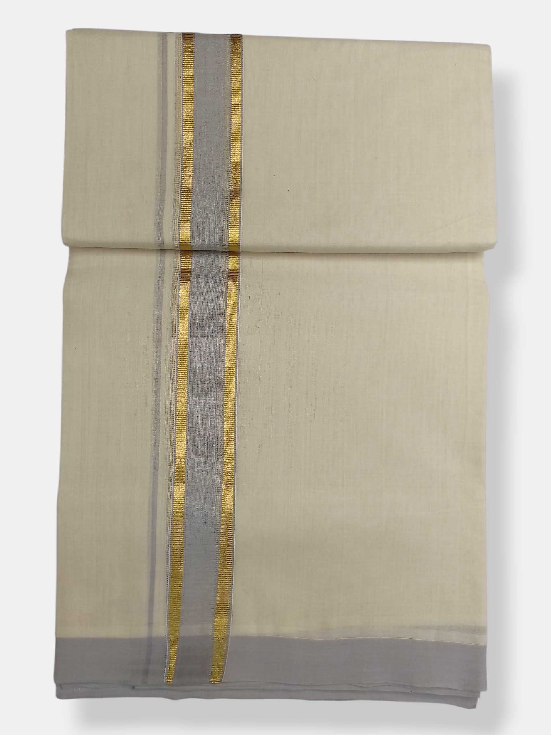 Kerala Balaramapuram Pure Cotton Handloom Mundu/Dhoti