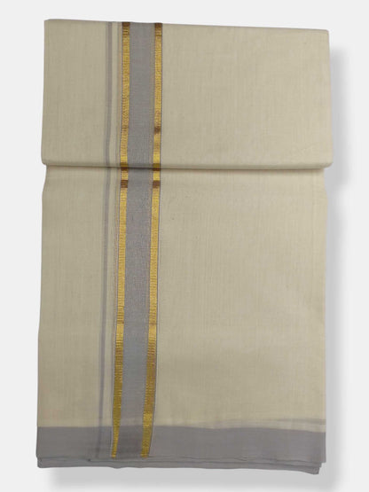 Kerala Balaramapuram Pure Cotton Handloom Mundu/Dhoti