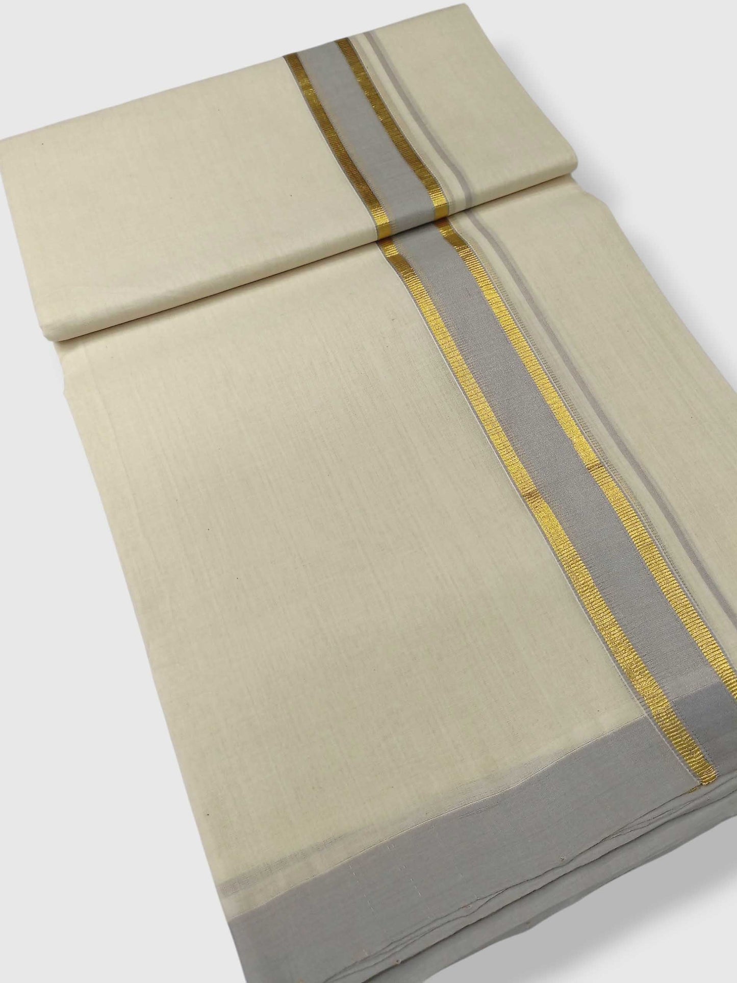 Kerala Balaramapuram Pure Cotton Handloom Mundu/Dhoti