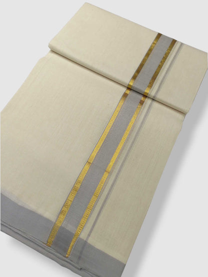 Kerala Balaramapuram Pure Cotton Handloom Mundu/Dhoti