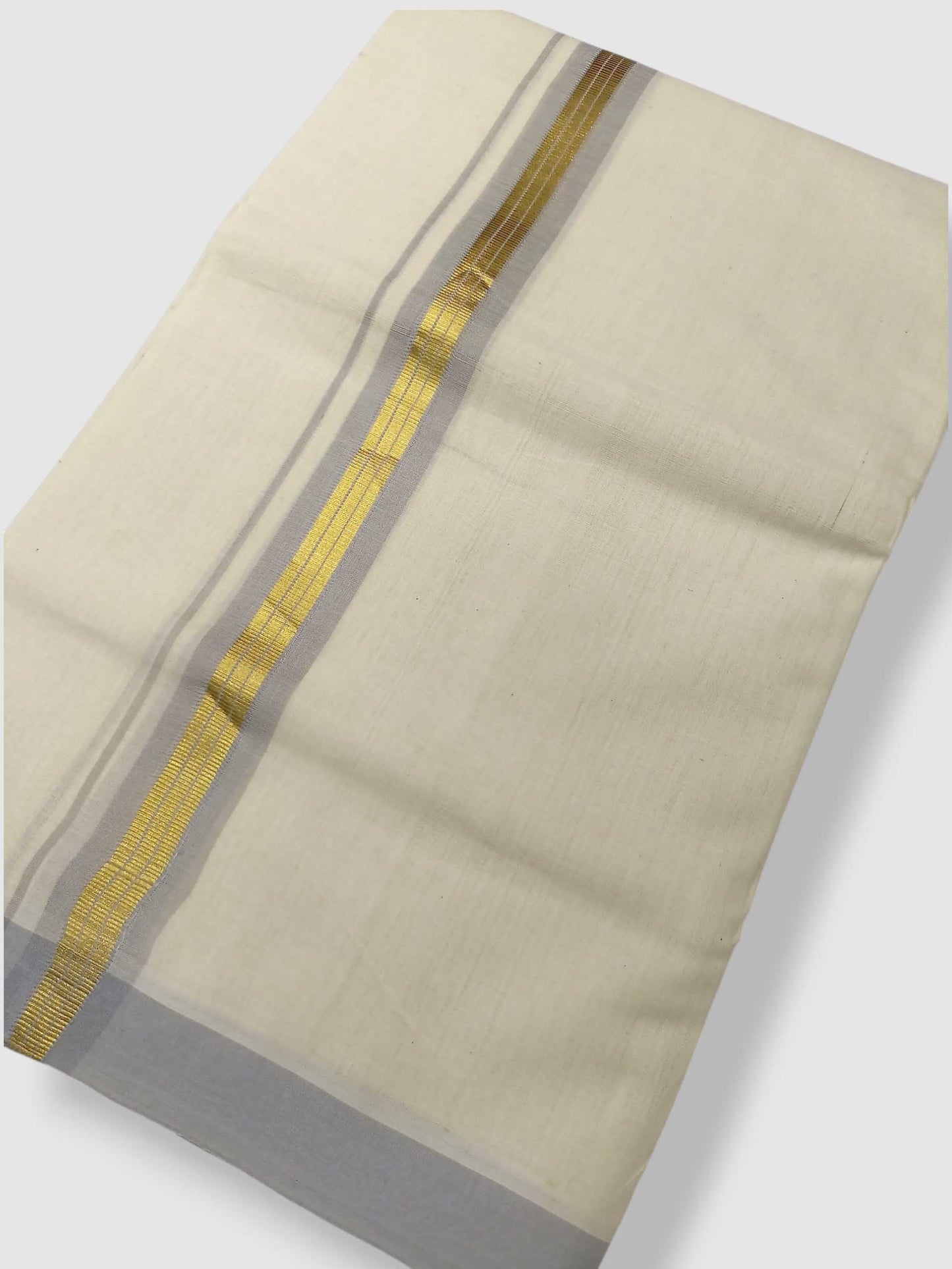 Kerala Balaramapuram Pure Cotton Handloom Mundu/Dhoti