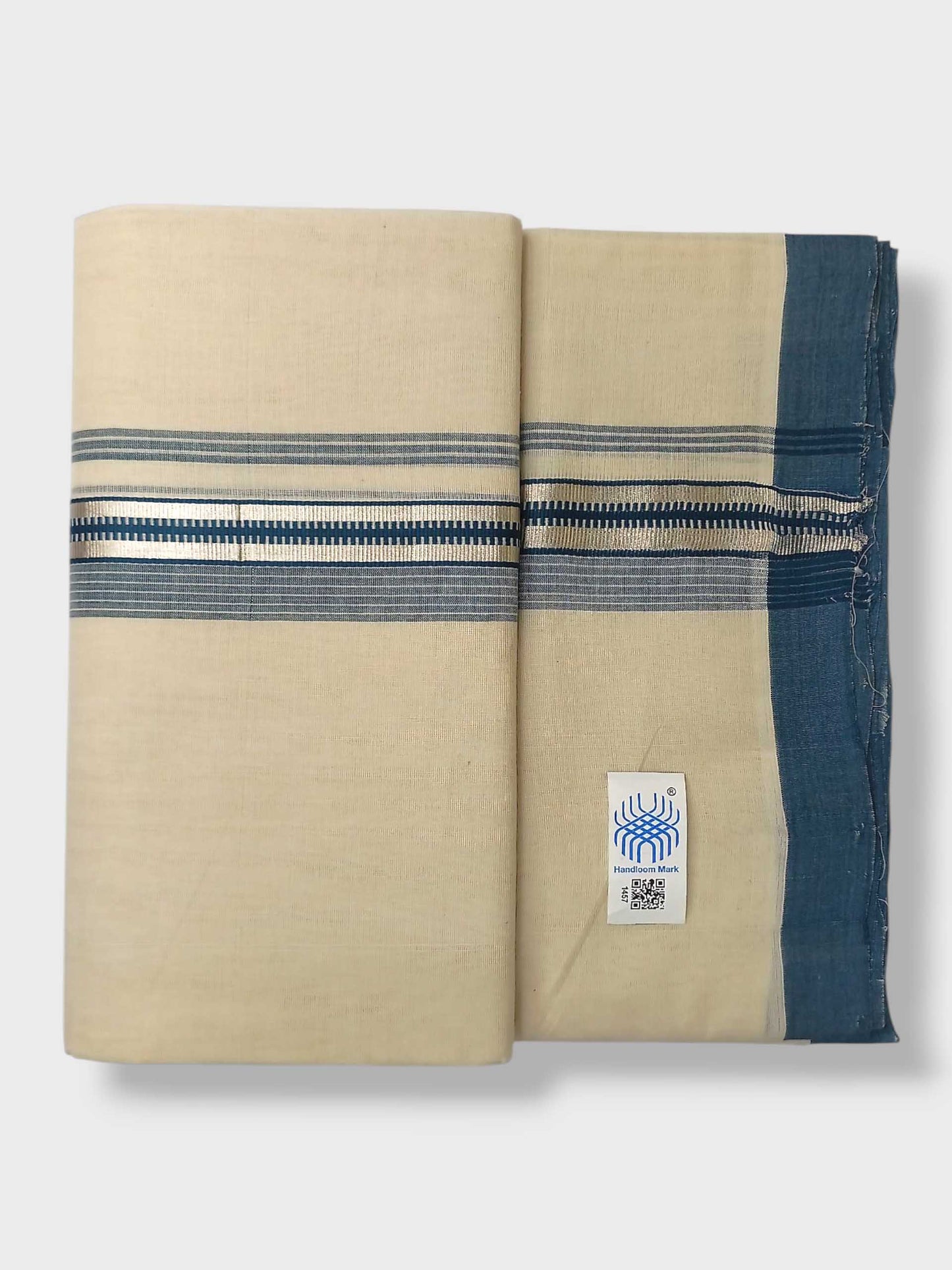 Kerala Balaramapuram Pure Cotton Handloom Mundu/Dhoti