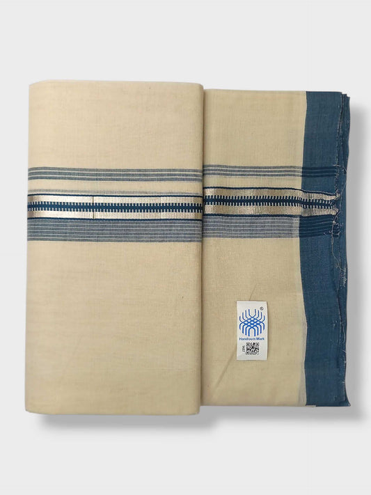 Kerala Balaramapuram Pure Cotton Handloom Mundu/Dhoti