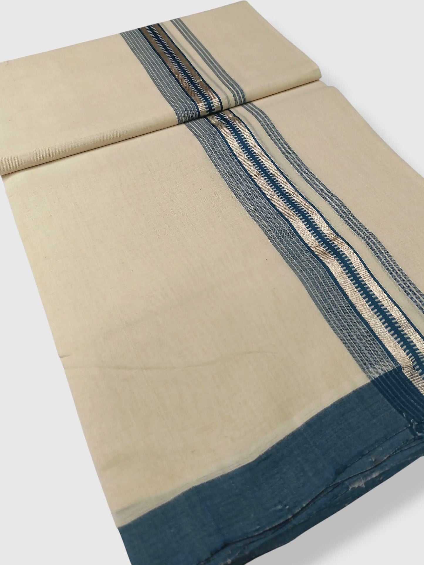 Kerala Balaramapuram Pure Cotton Handloom Mundu/Dhoti