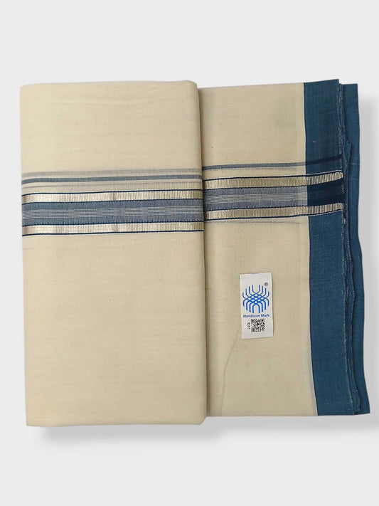 Kerala Balaramapuram Pure Cotton Handloom Mundu/Dhoti