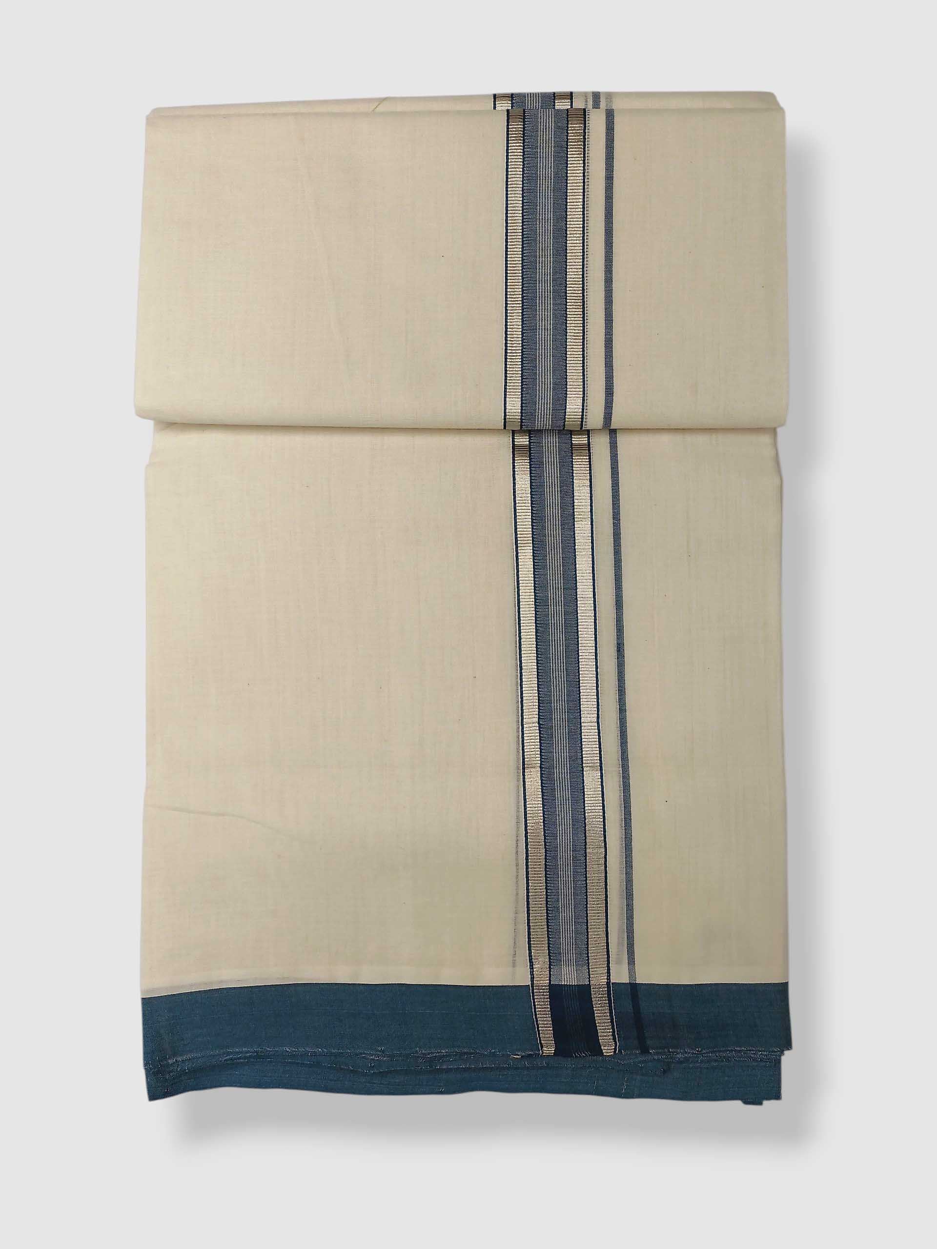 Kerala Balaramapuram Pure Cotton Handloom Mundu/Dhoti