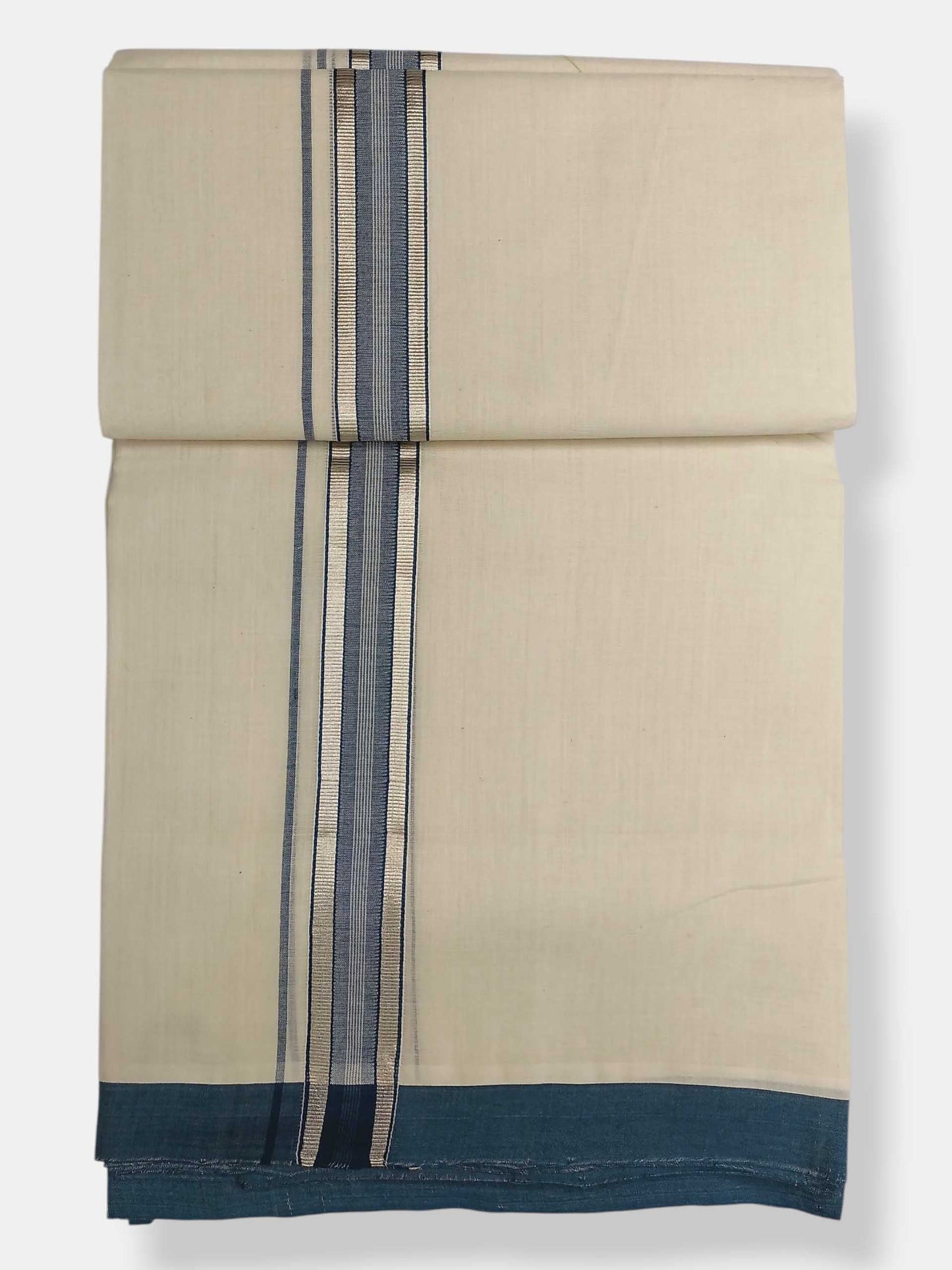 Kerala Balaramapuram Pure Cotton Handloom Mundu/Dhoti