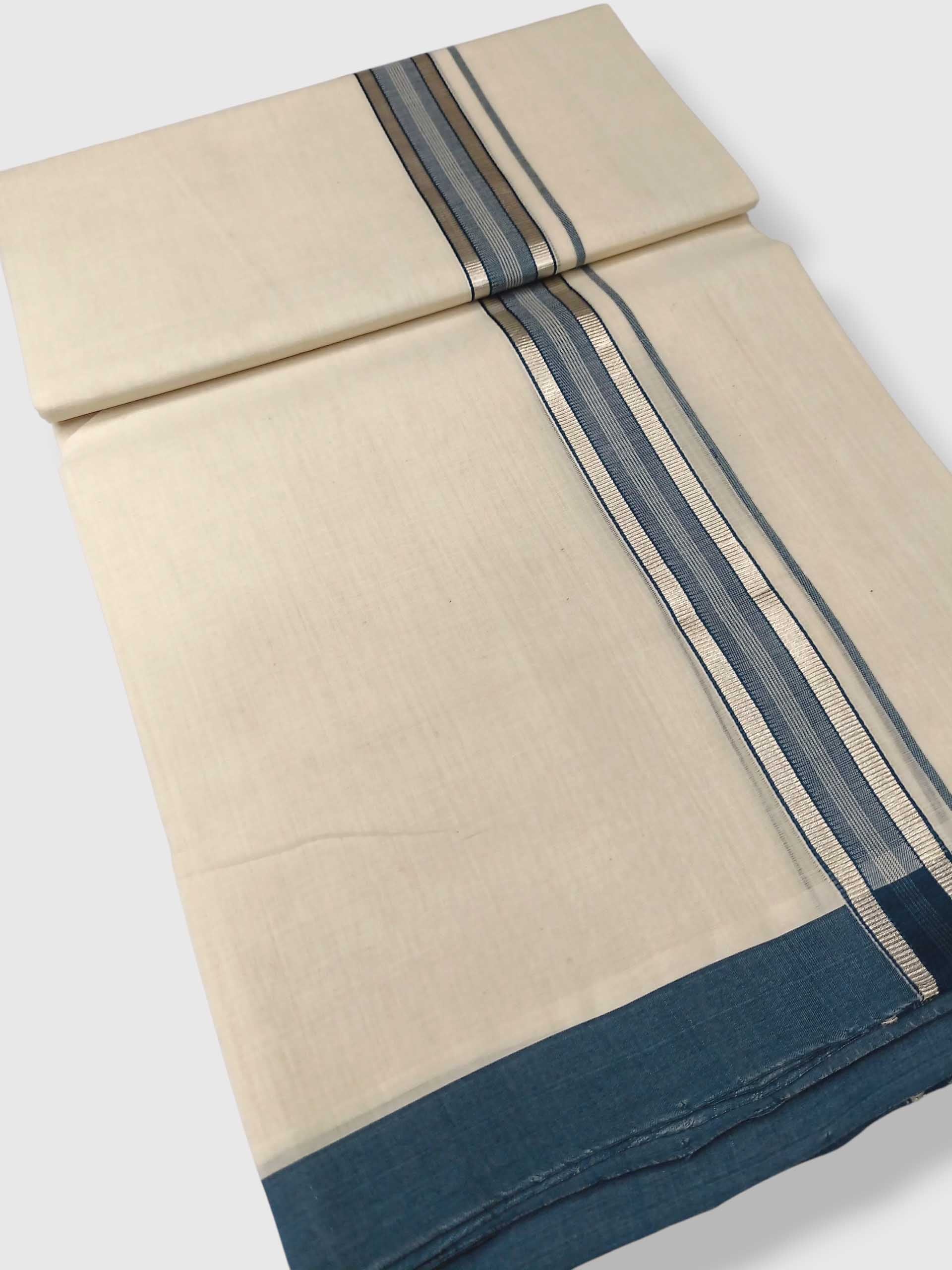 Kerala Balaramapuram Pure Cotton Handloom Mundu/Dhoti