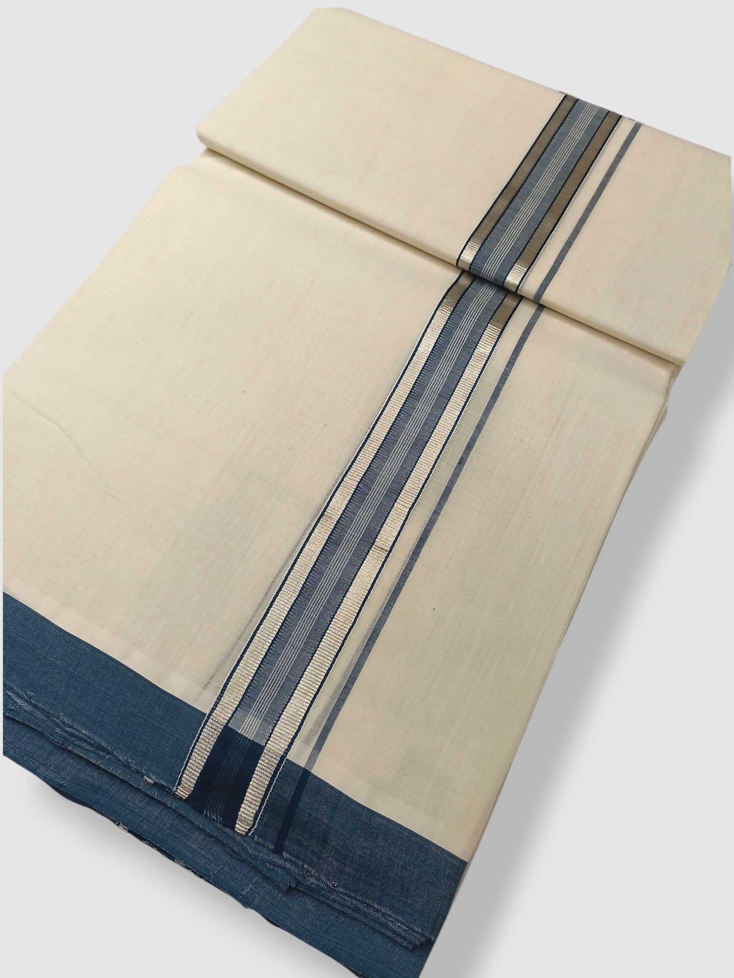 Kerala Balaramapuram Pure Cotton Handloom Mundu/Dhoti