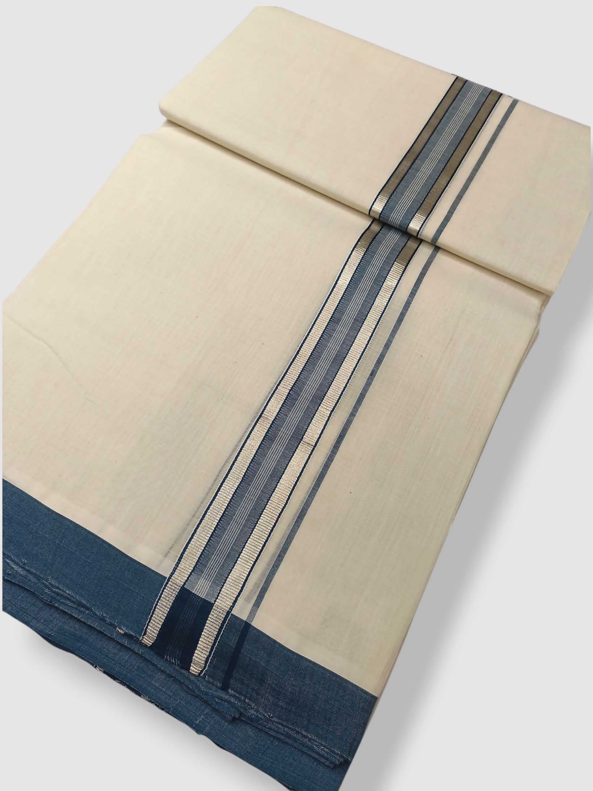 Kerala Balaramapuram Pure Cotton Handloom Mundu/Dhoti