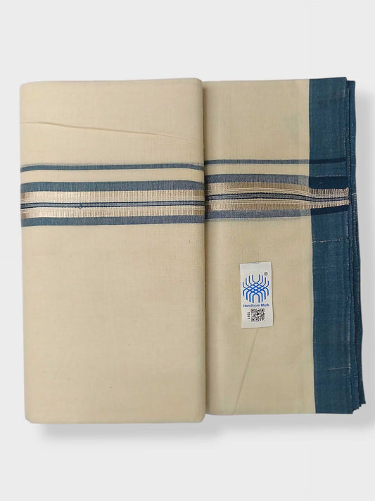Kerala Balaramapuram Pure Cotton Handloom Mundu/Dhoti