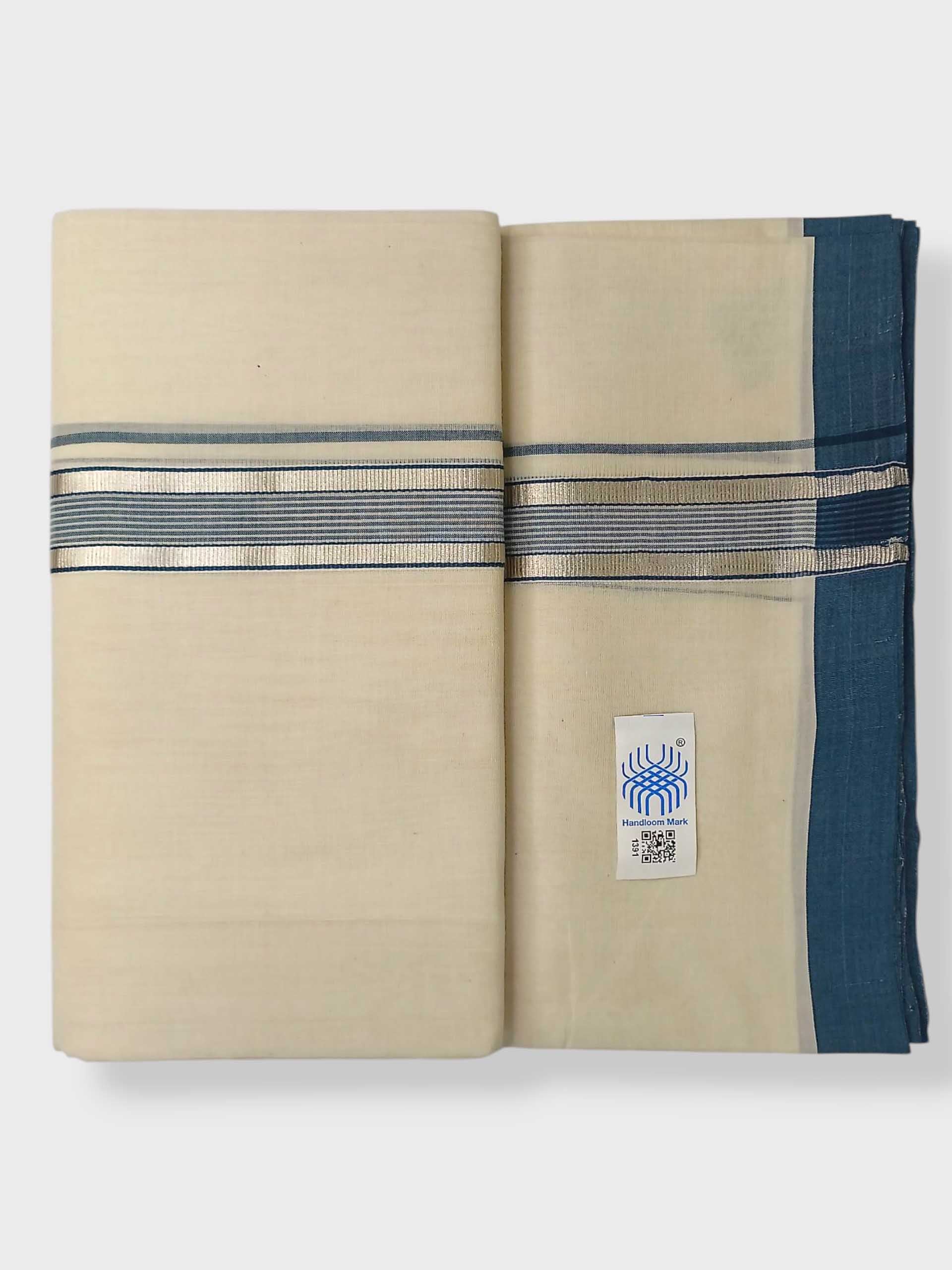Kerala Balaramapuram Pure Cotton Handloom Mundu/Dhoti