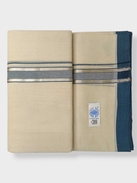 Kerala Balaramapuram Pure Cotton Handloom Mundu/Dhoti