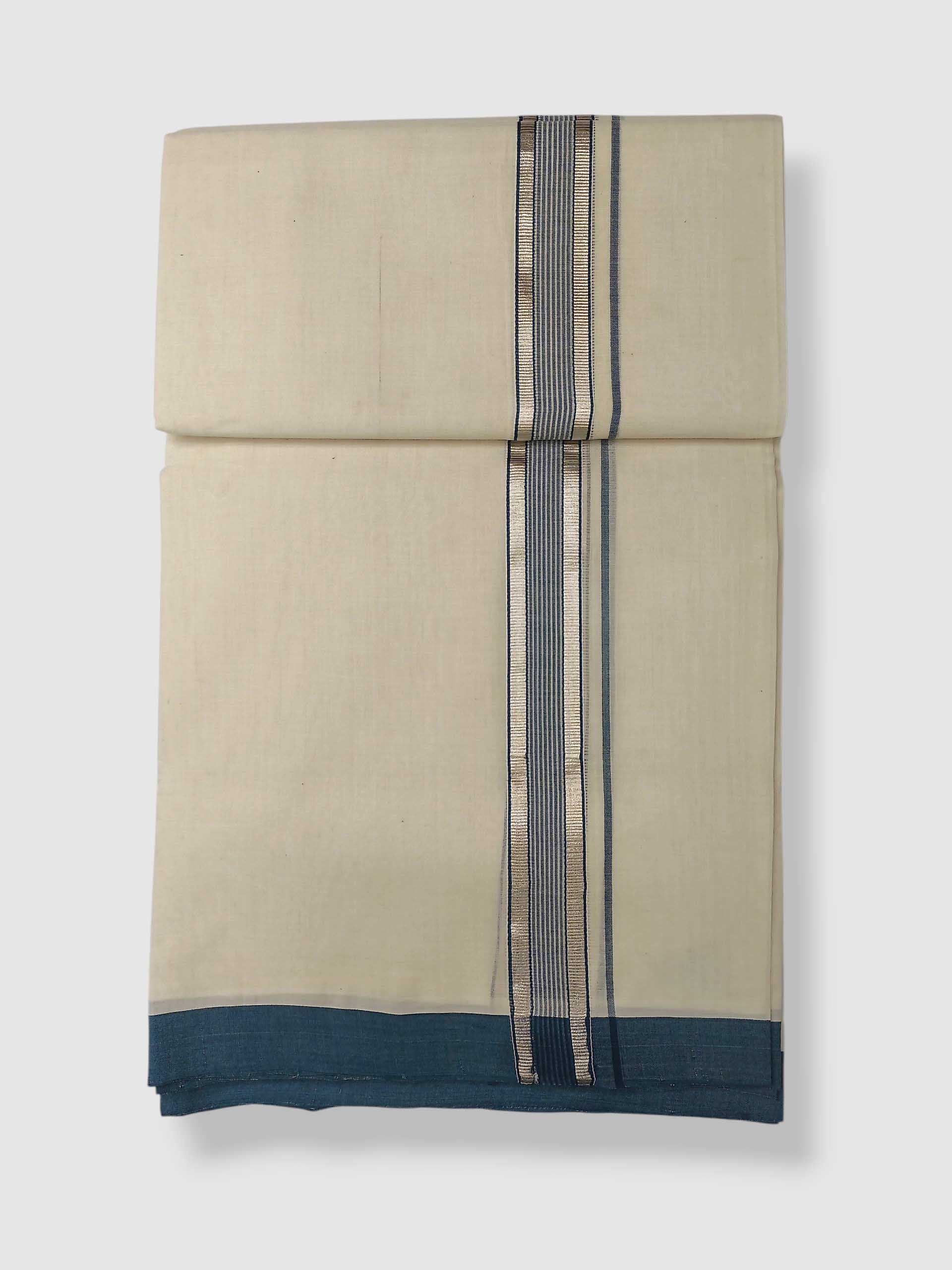 Kerala Balaramapuram Pure Cotton Handloom Mundu/Dhoti