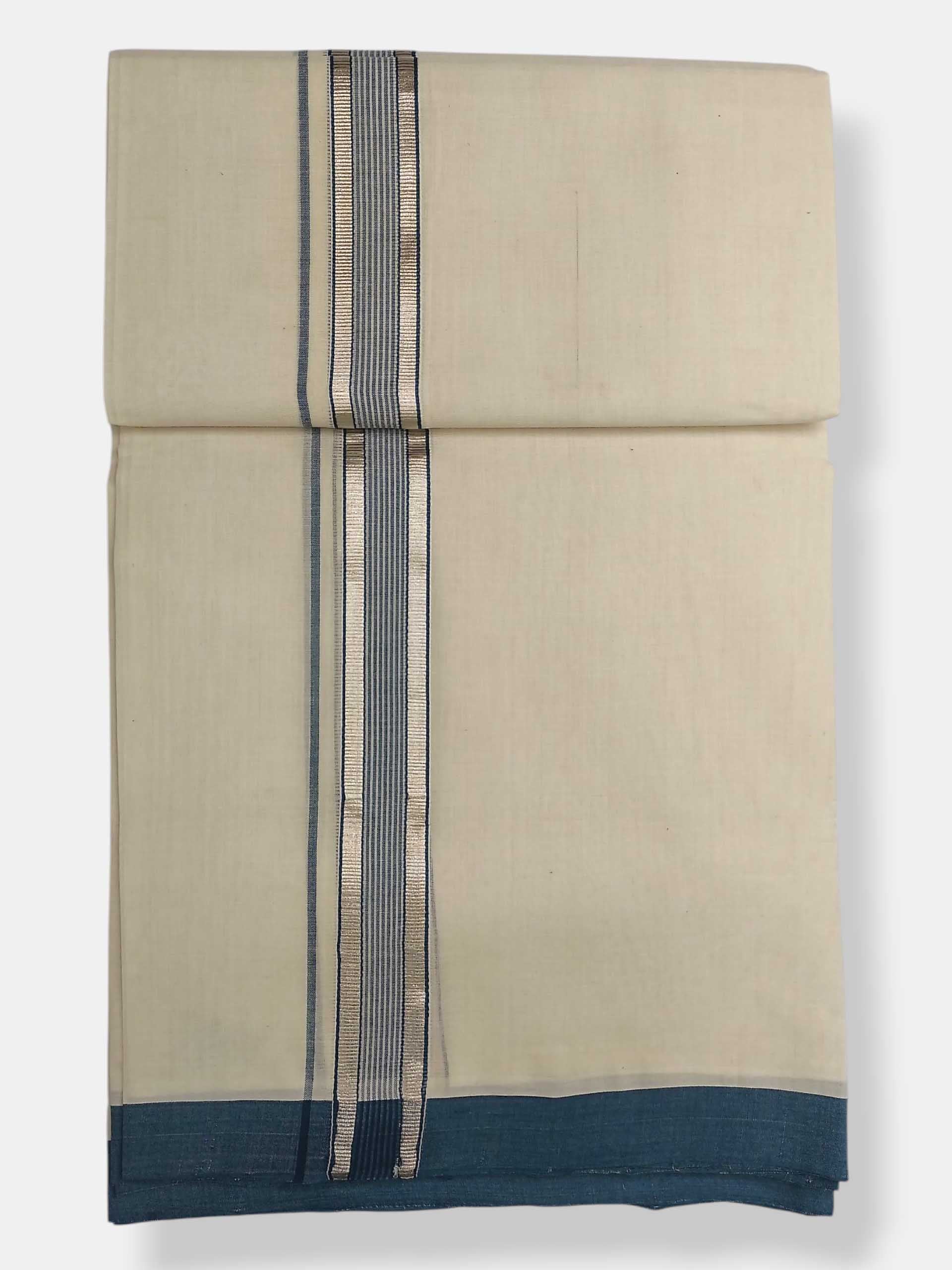 Kerala Balaramapuram Pure Cotton Handloom Mundu/Dhoti