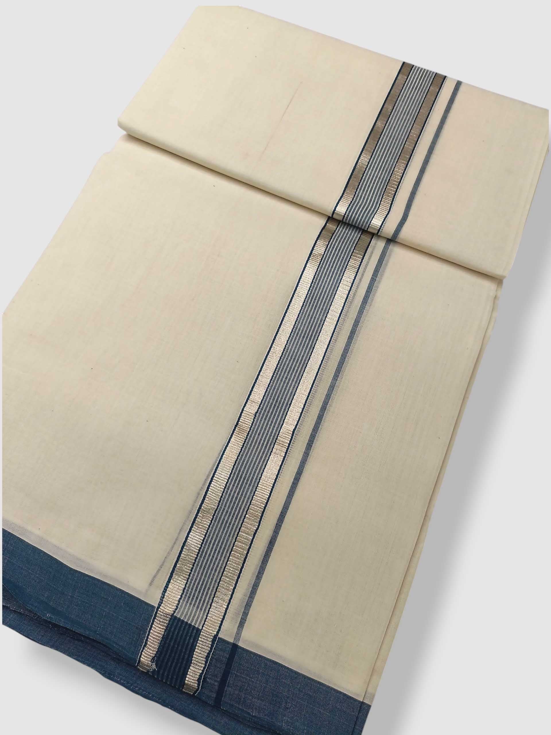 Kerala Balaramapuram Pure Cotton Handloom Mundu/Dhoti