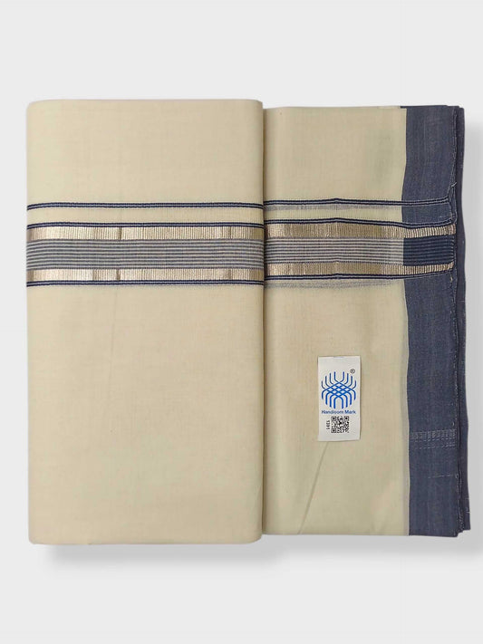 Kerala Balaramapuram Pure Cotton Handloom Mundu/Dhoti