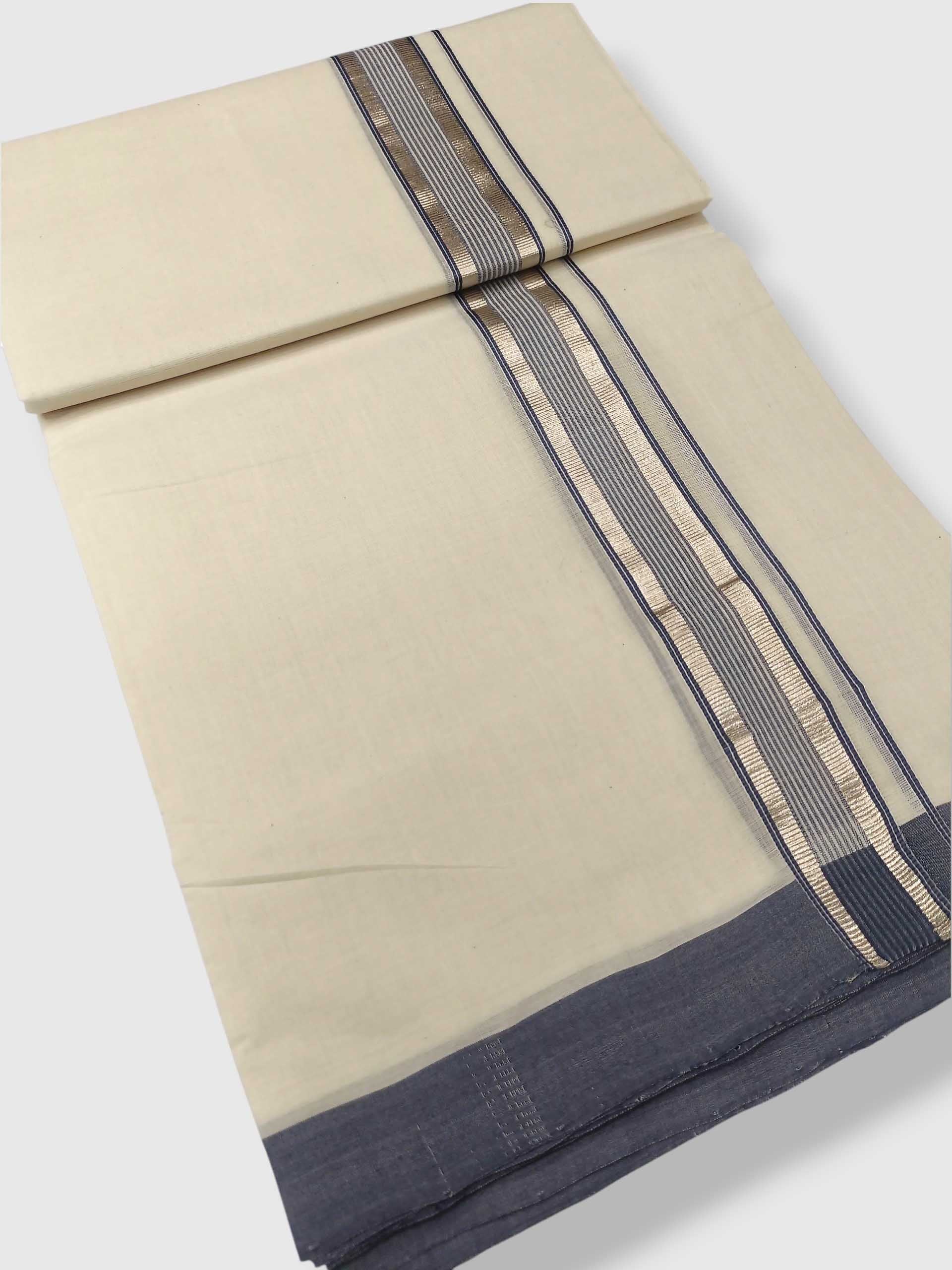Kerala Balaramapuram Pure Cotton Handloom Mundu/Dhoti
