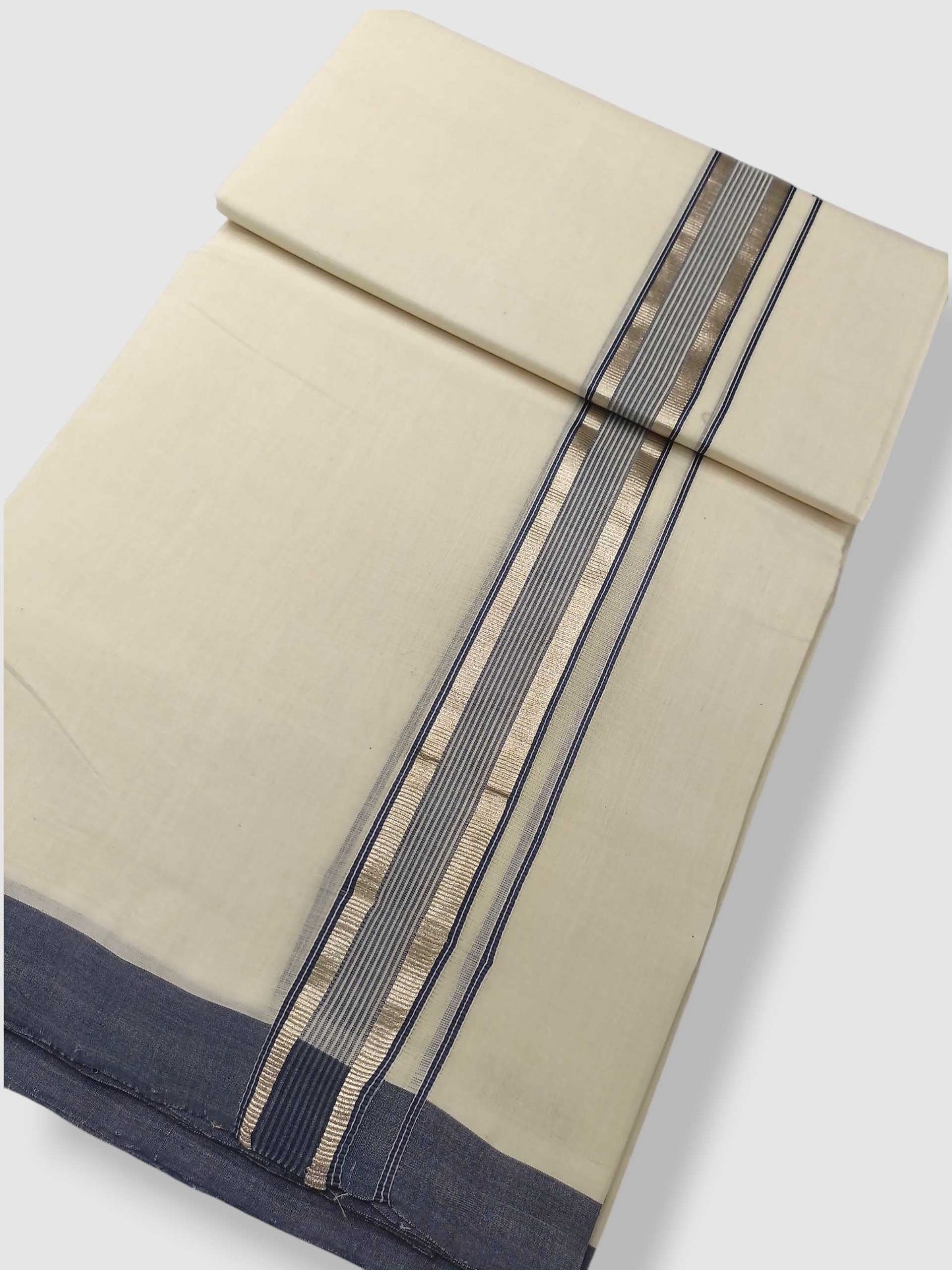 Kerala Balaramapuram Pure Cotton Handloom Mundu/Dhoti