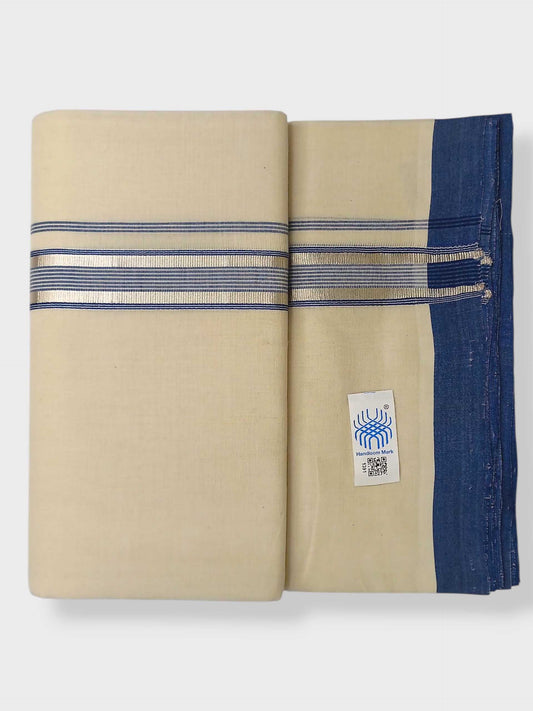 Kerala Balaramapuram Pure Cotton Handloom Mundu/Dhoti
