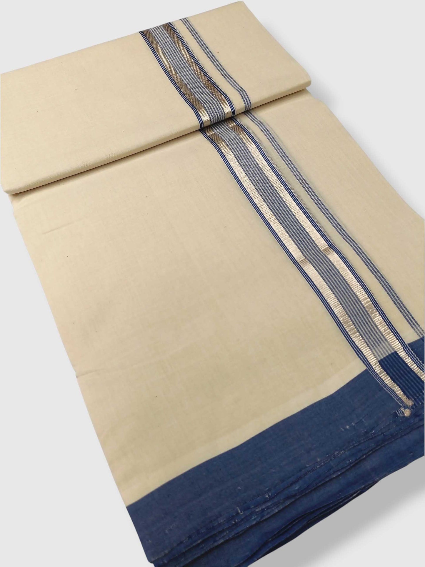 Kerala Balaramapuram Pure Cotton Handloom Mundu/Dhoti