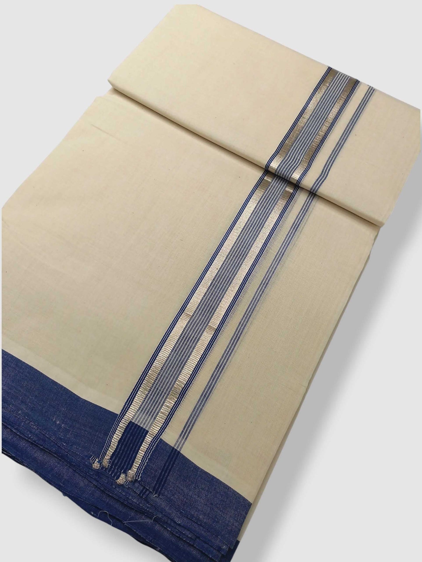 Kerala Balaramapuram Pure Cotton Handloom Mundu/Dhoti