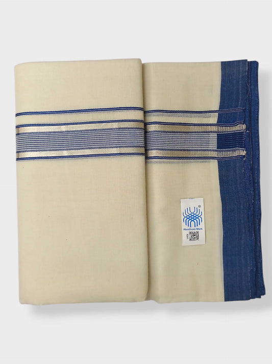 Kerala Balaramapuram Pure Cotton Handloom Mundu/Dhoti
