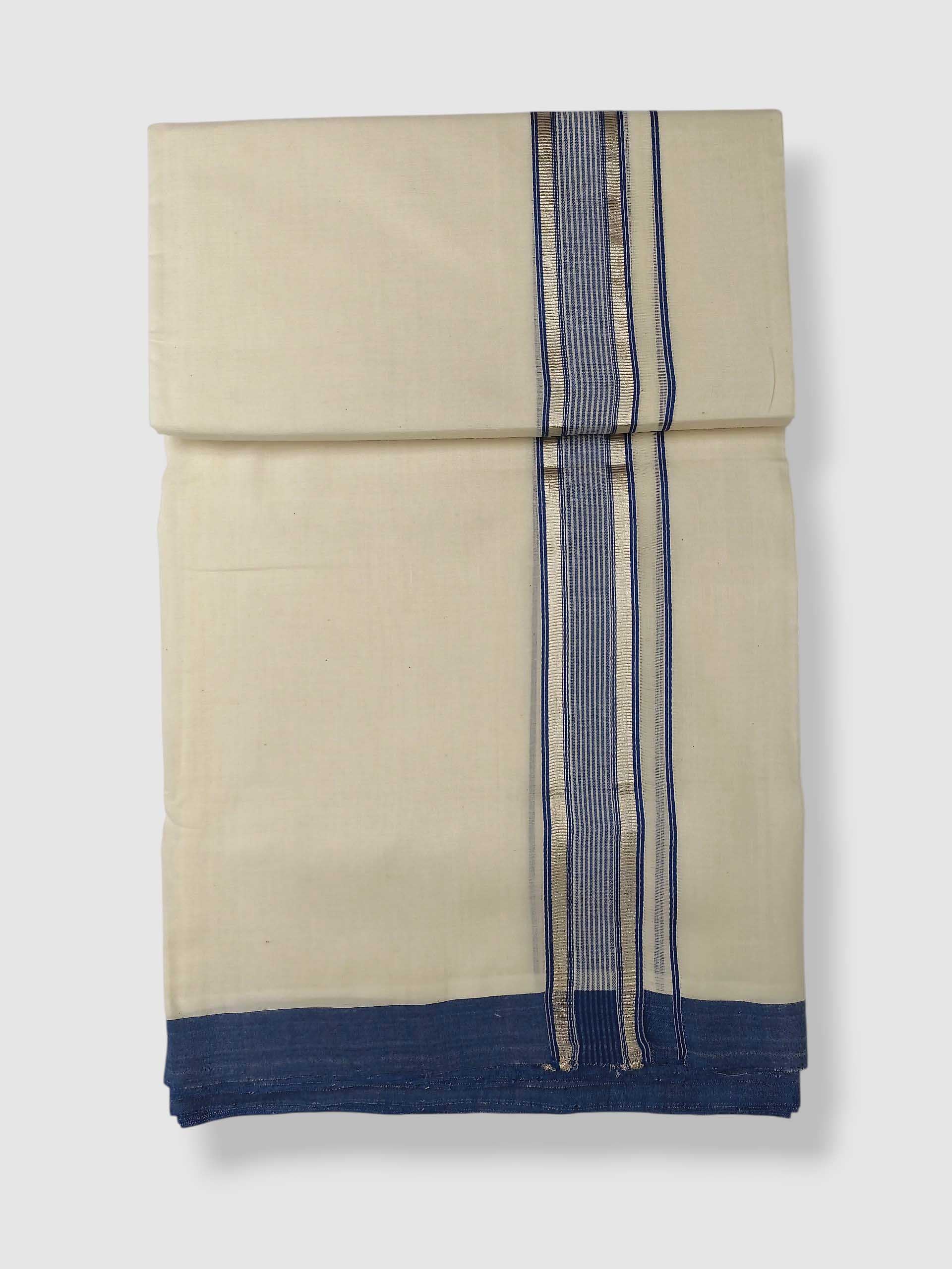 Kerala Balaramapuram Pure Cotton Handloom Mundu/Dhoti
