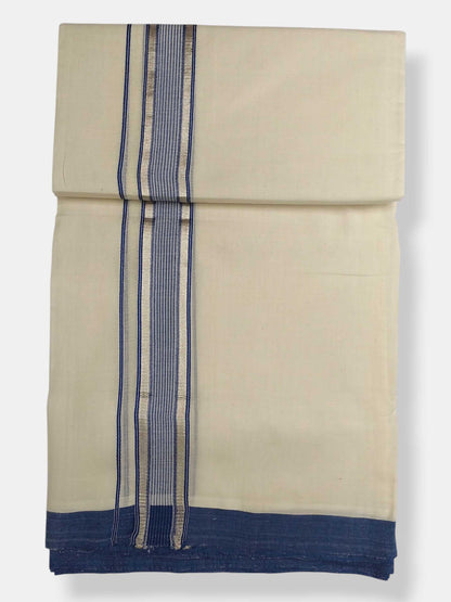 Kerala Balaramapuram Pure Cotton Handloom Mundu/Dhoti