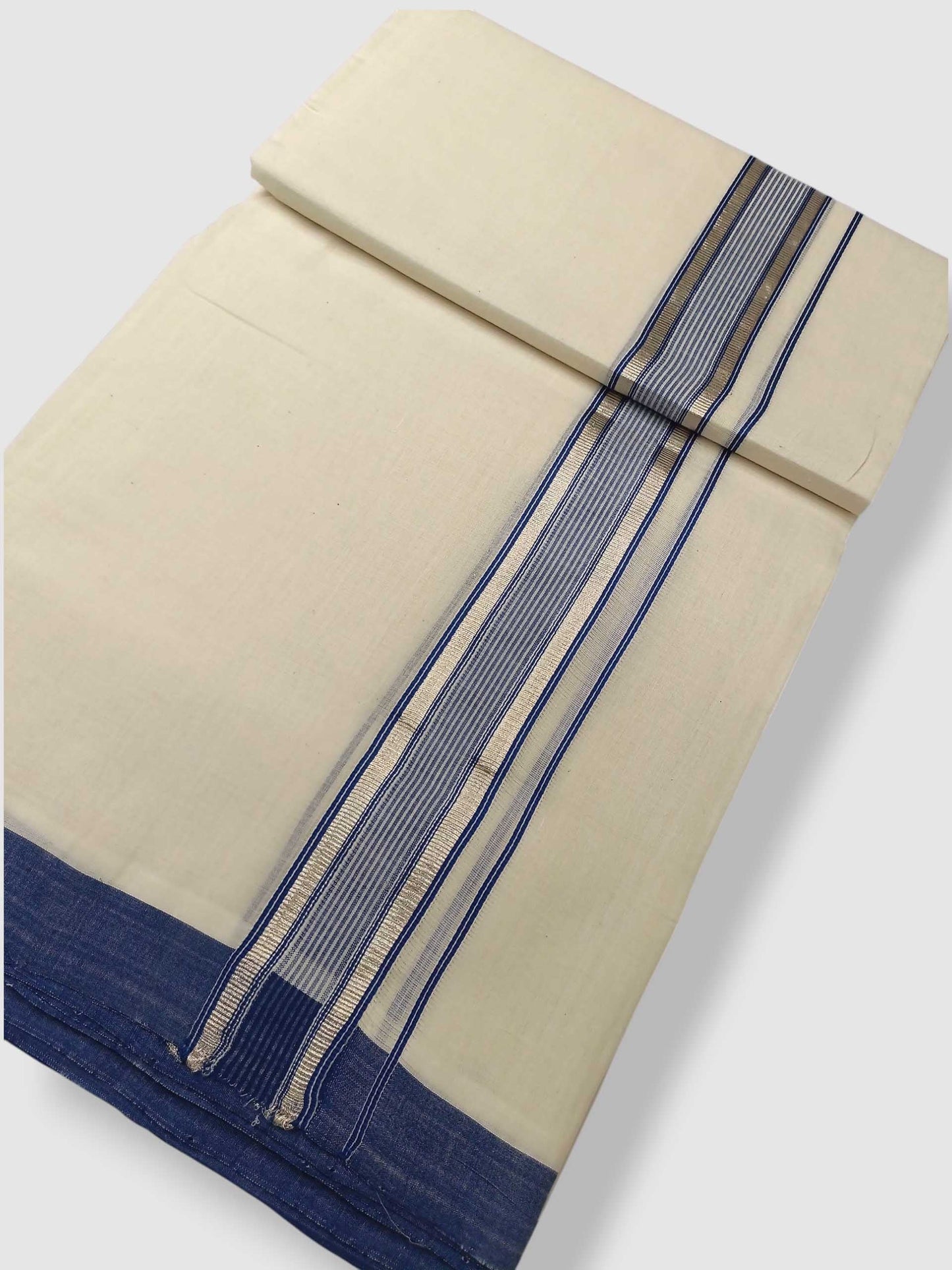 Kerala Balaramapuram Pure Cotton Handloom Mundu/Dhoti
