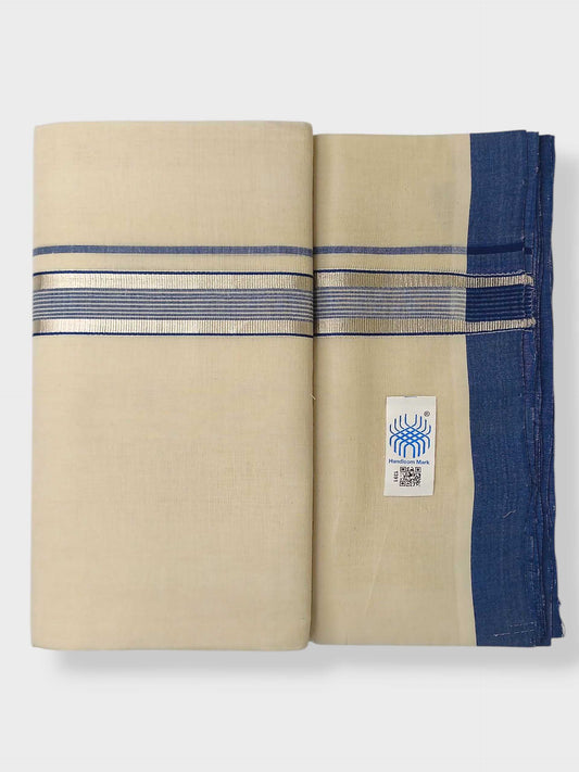 Kerala Balaramapuram Pure Cotton Handloom Mundu/Dhoti
