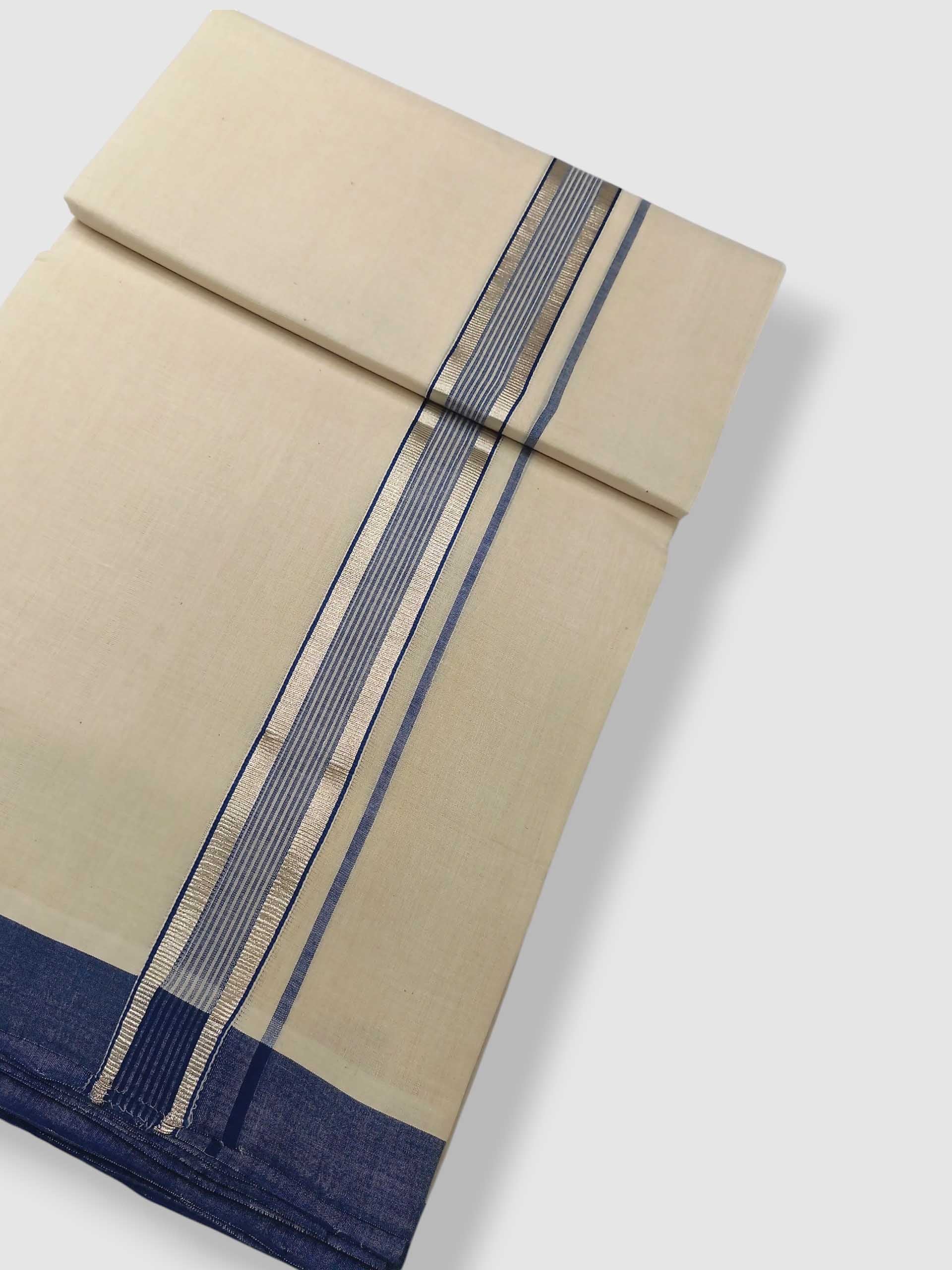 Kerala Balaramapuram Pure Cotton Handloom Mundu/Dhoti