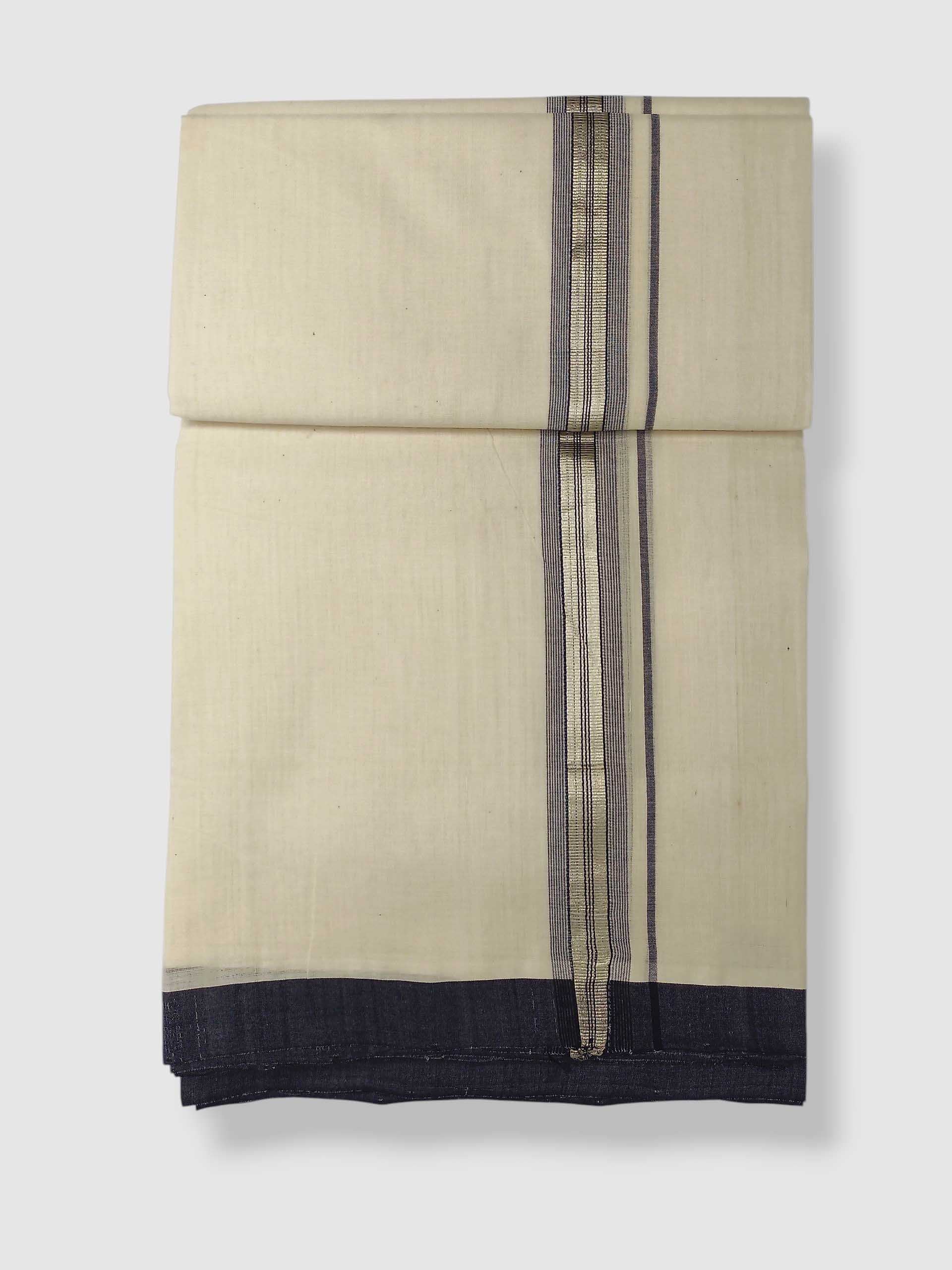 Kerala Balaramapuram Pure Cotton Handloom Mundu/Dhoti