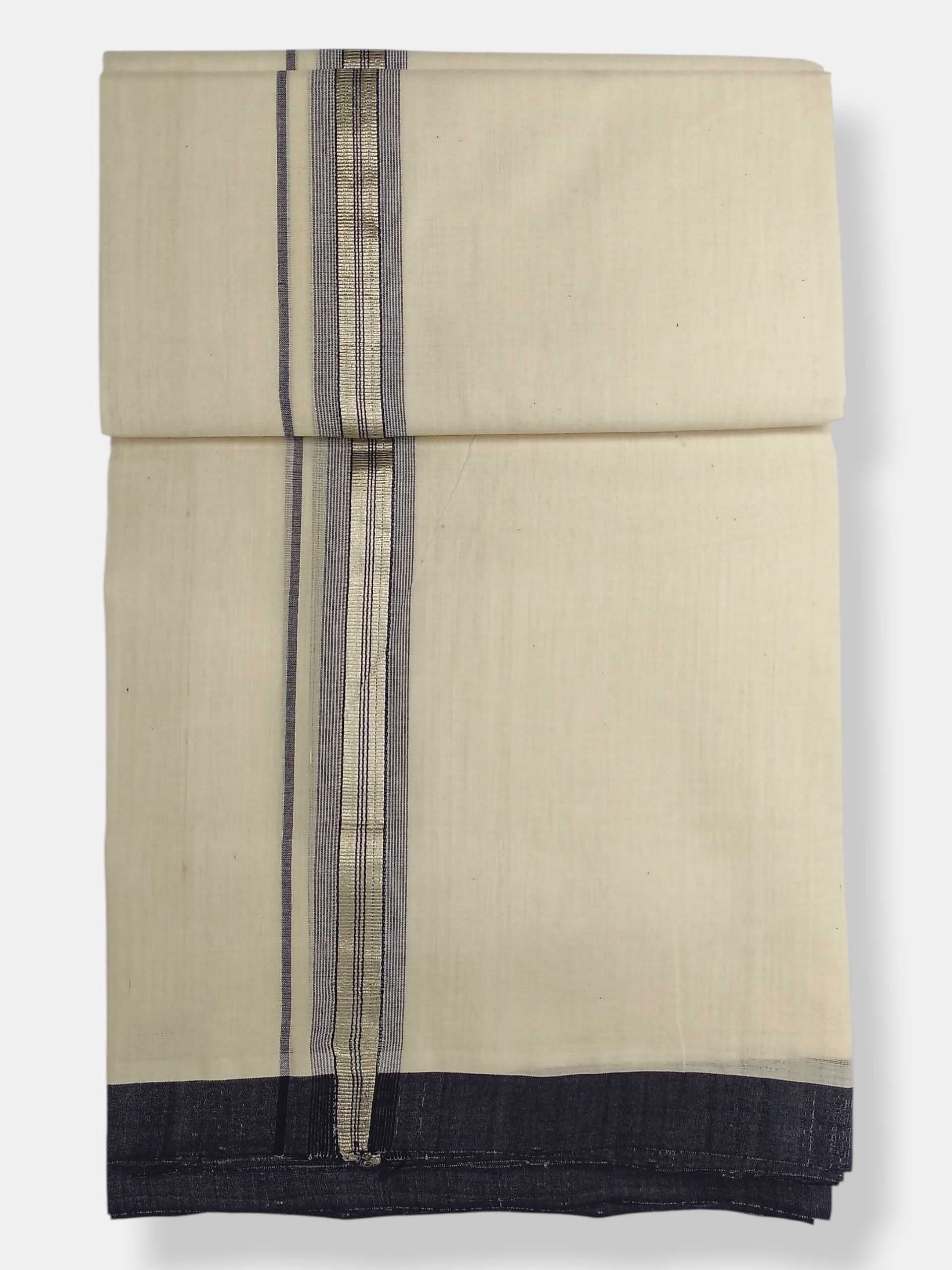Kerala Balaramapuram Pure Cotton Handloom Mundu/Dhoti