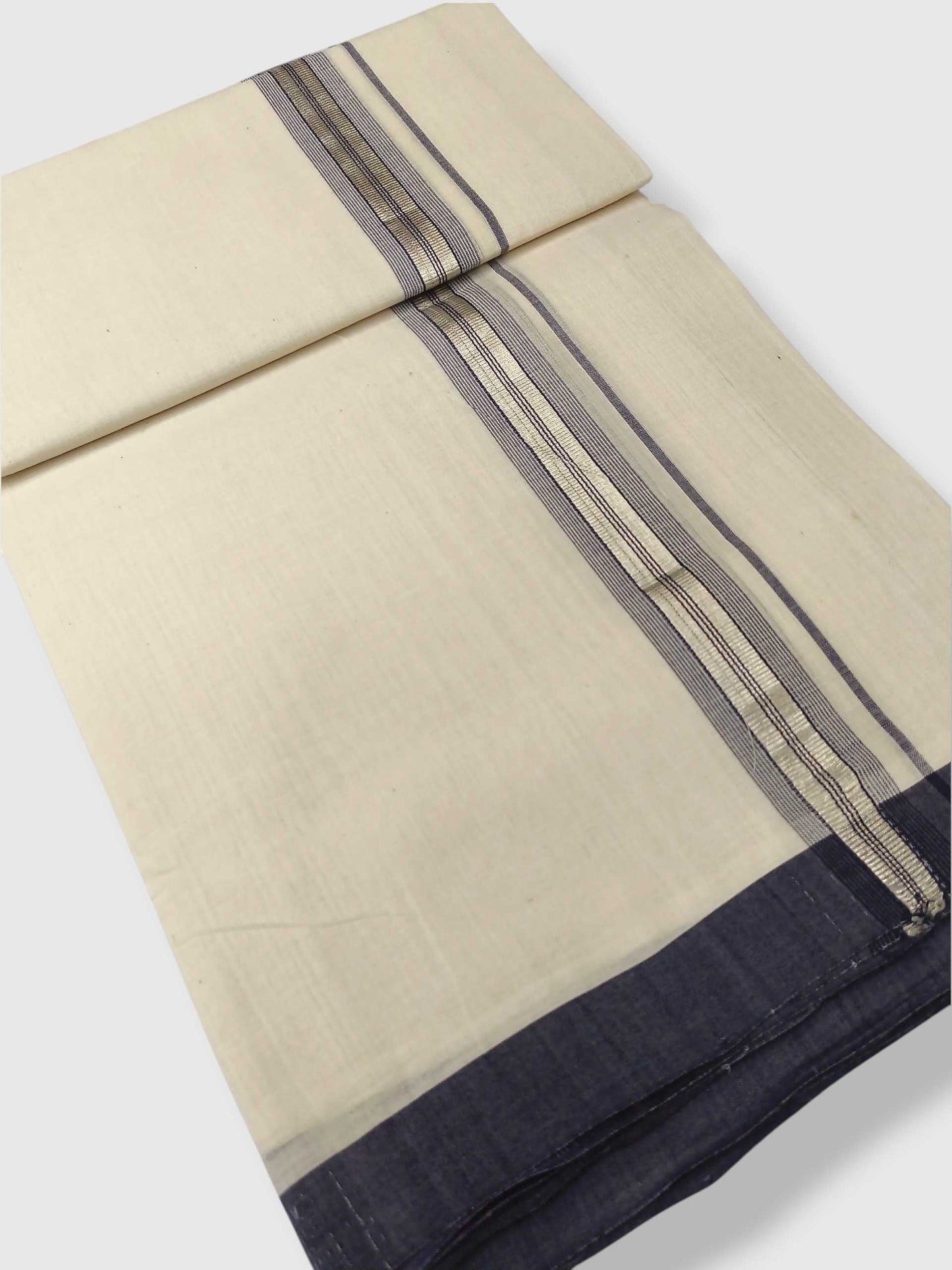 Kerala Balaramapuram Pure Cotton Handloom Mundu/Dhoti