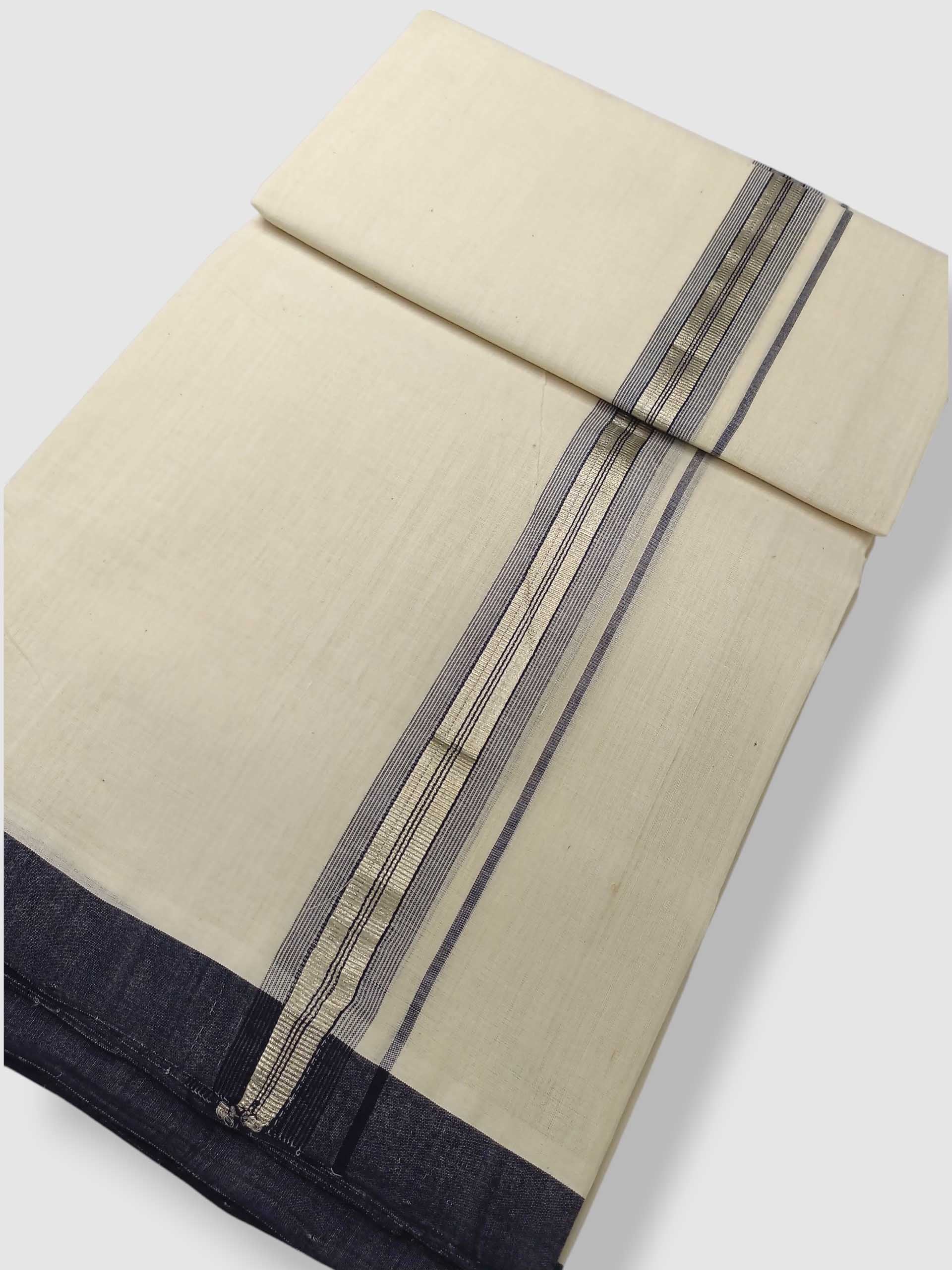 Kerala Balaramapuram Pure Cotton Handloom Mundu/Dhoti