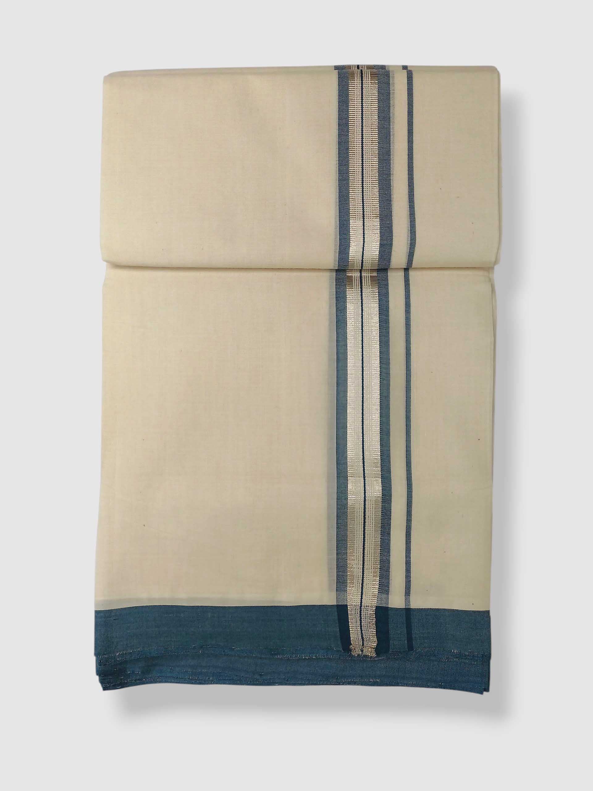 Kerala Balaramapuram Pure Cotton Handloom Mundu/Dhoti