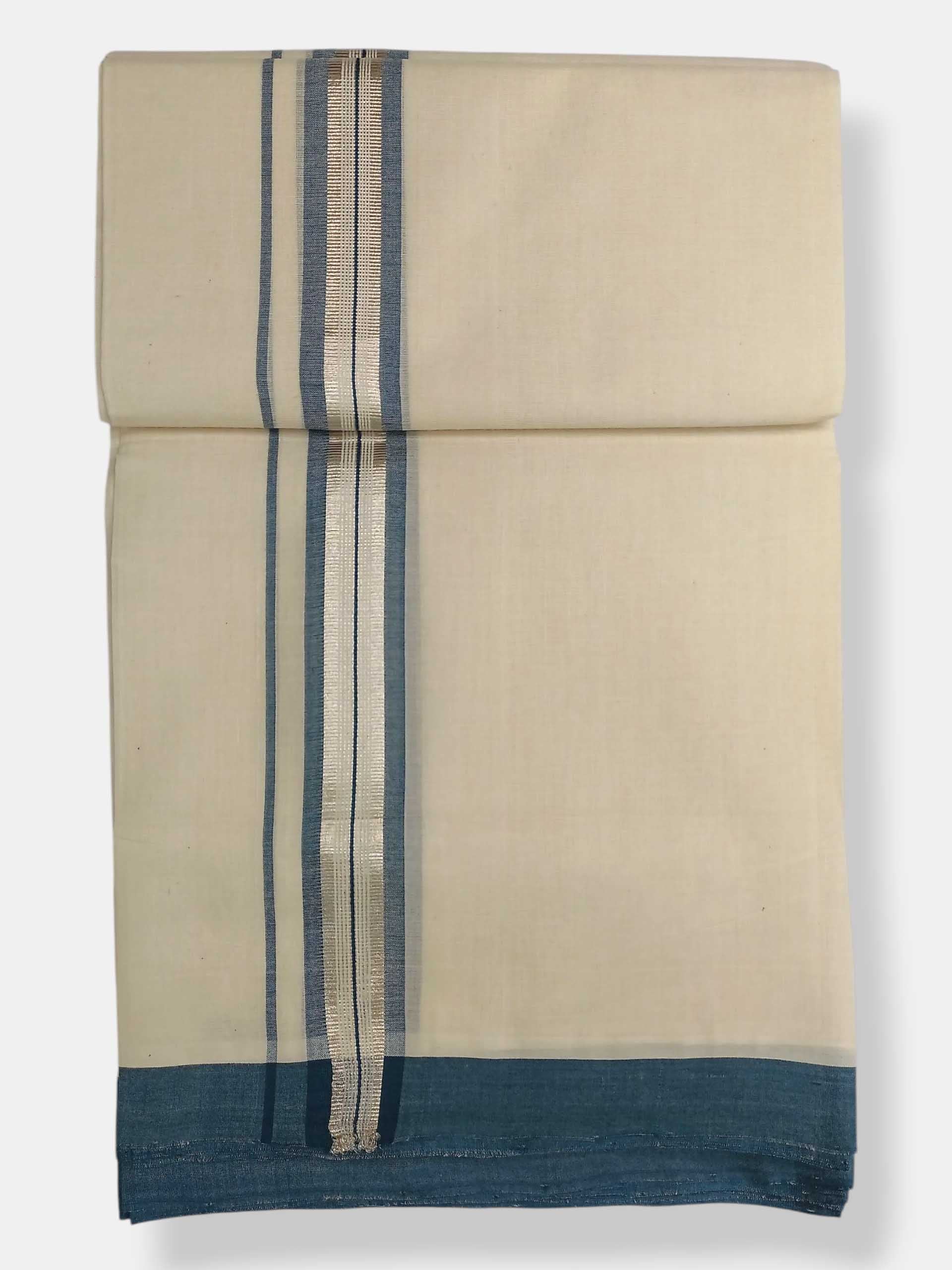 Kerala Balaramapuram Pure Cotton Handloom Mundu/Dhoti