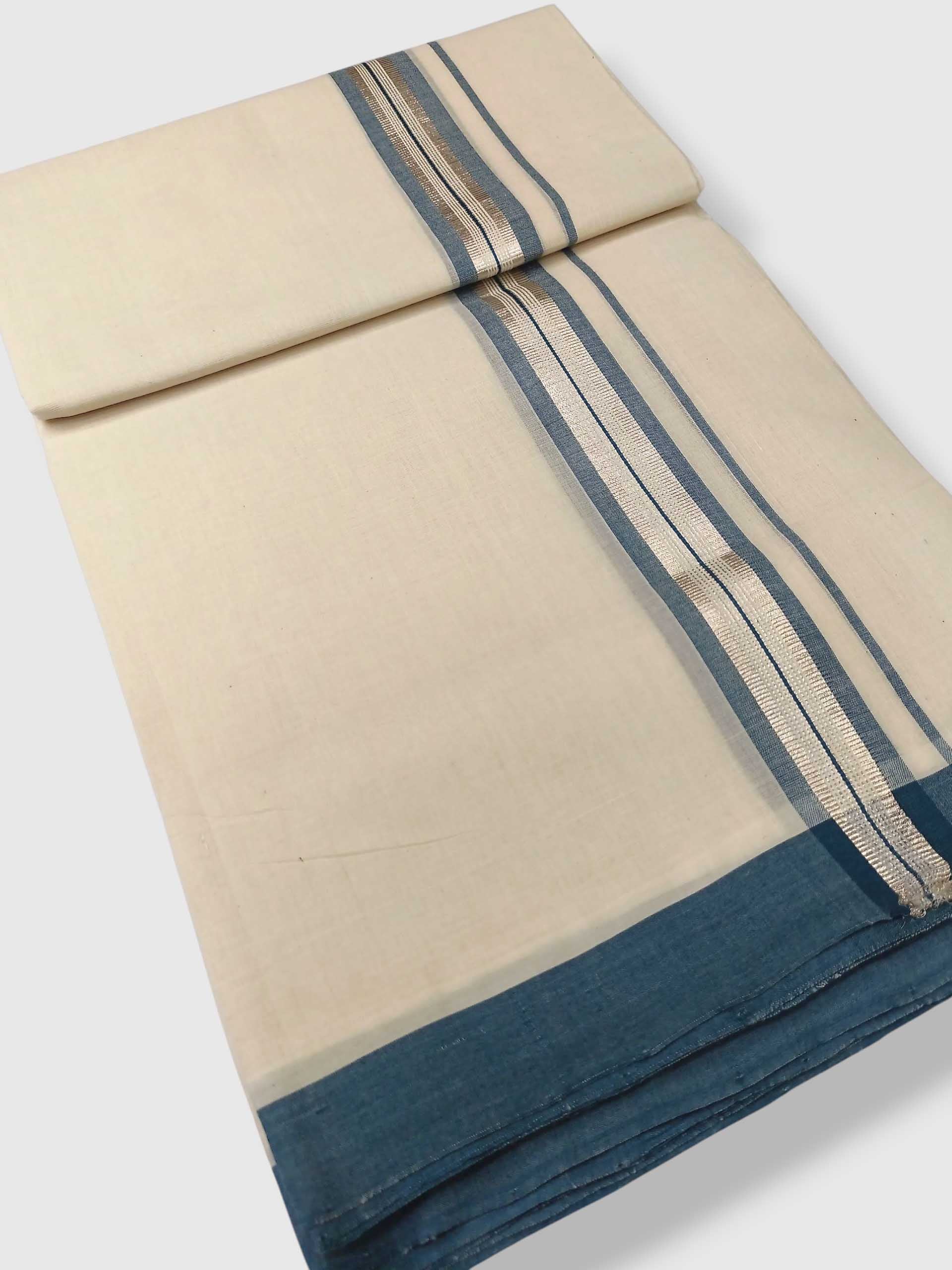 Kerala Balaramapuram Pure Cotton Handloom Mundu/Dhoti