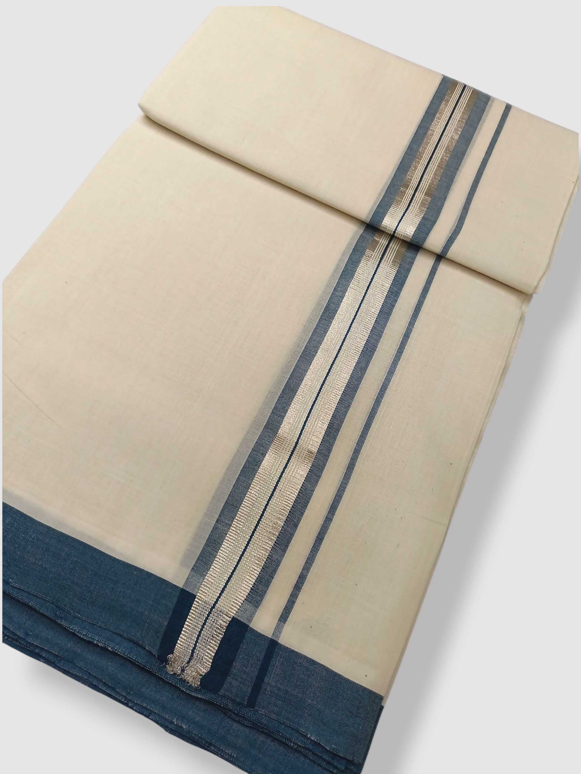 Kerala Balaramapuram Pure Cotton Handloom Mundu/Dhoti