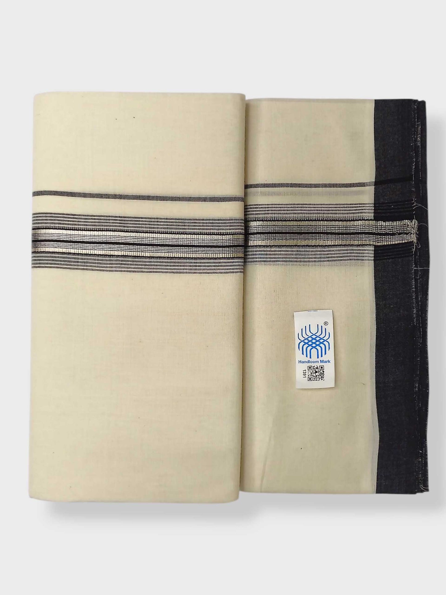 Kerala Balaramapuram Pure Cotton Handloom Mundu/Dhoti