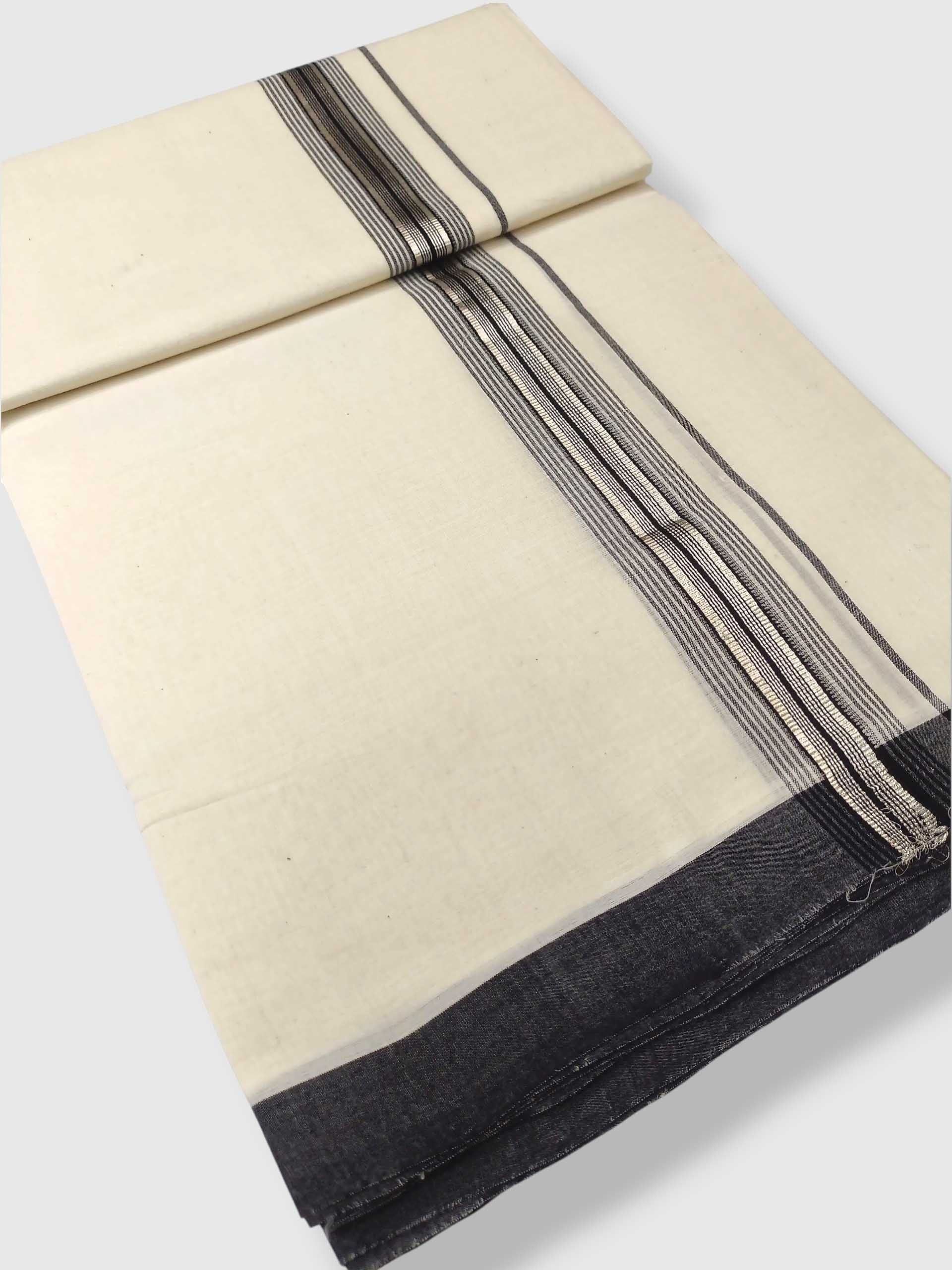 Kerala Balaramapuram Pure Cotton Handloom Mundu/Dhoti