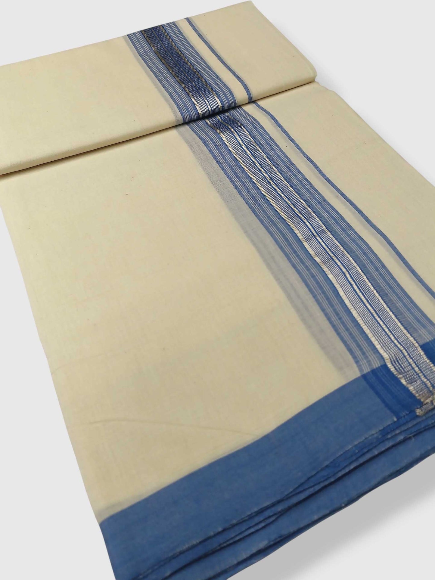 Kerala Balaramapuram Pure Cotton Handloom Mundu/Dhoti